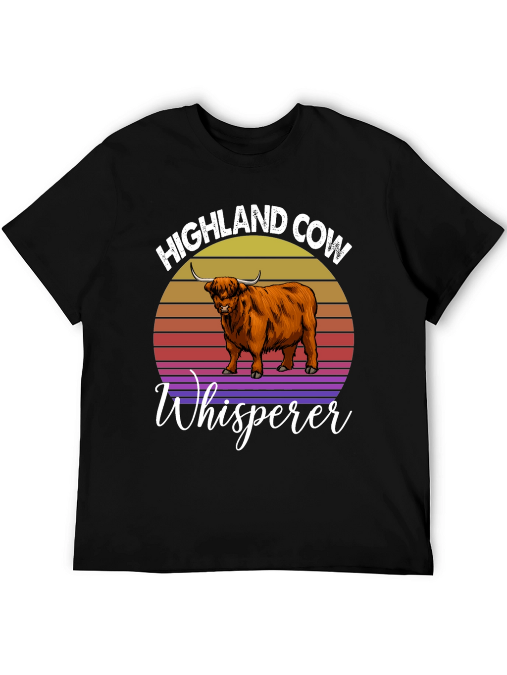 Highland Cow Whisperer Graphic T-Shirt
