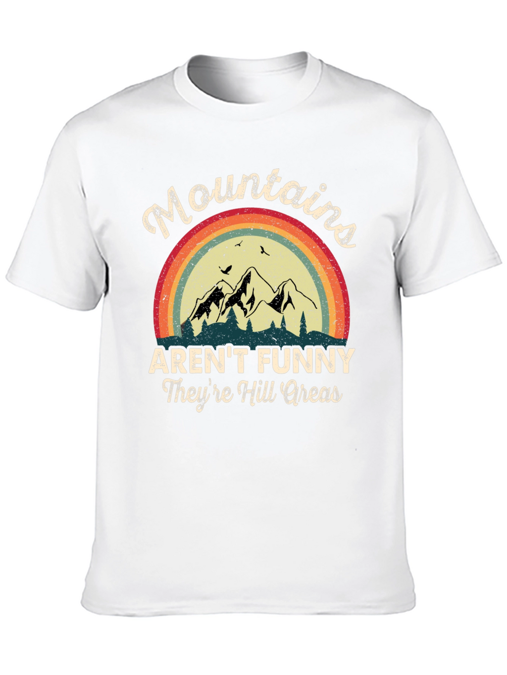 Funny Mountains Graphic T-Shirt