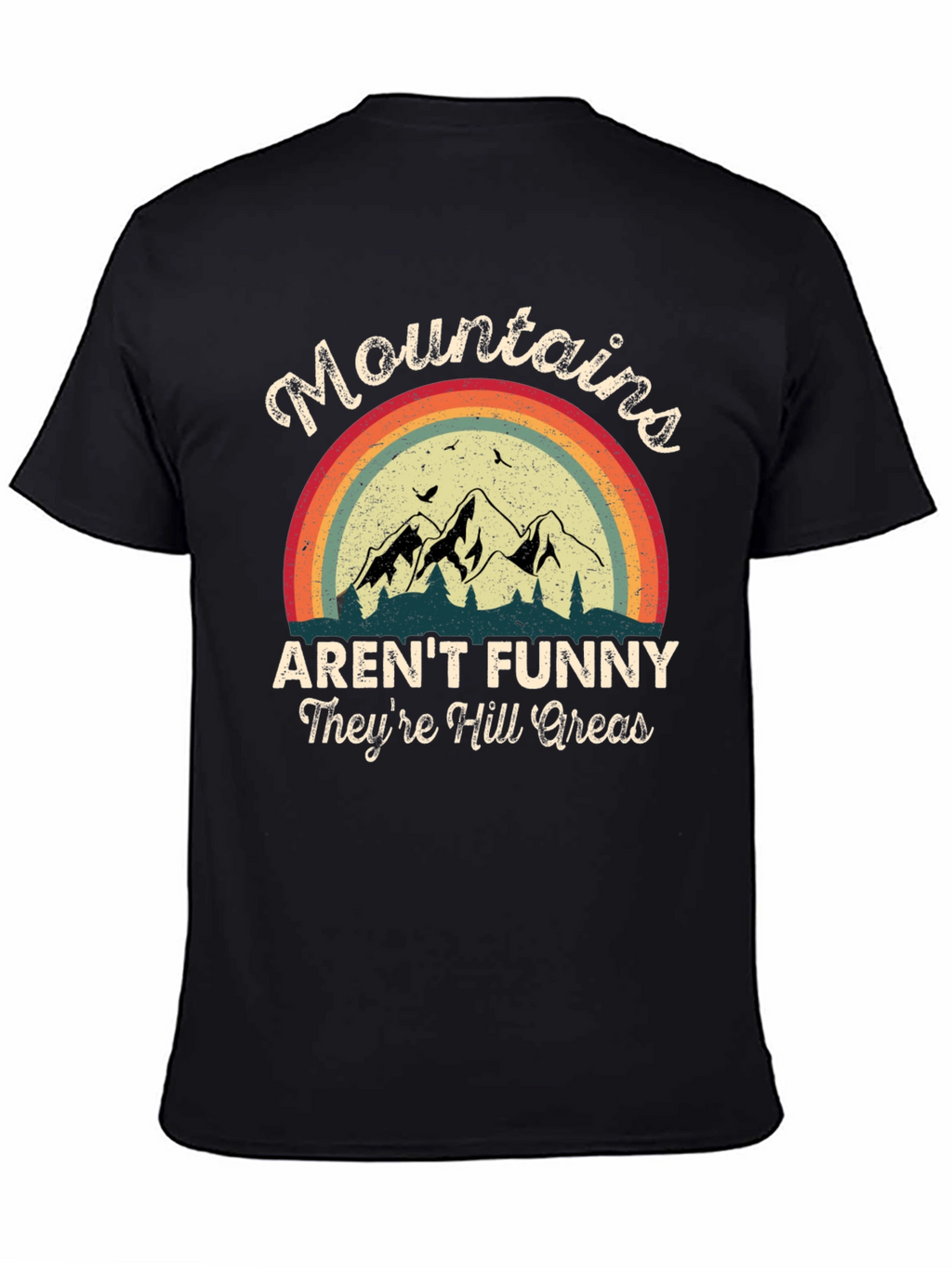 Funny Mountains Graphic T-Shirt