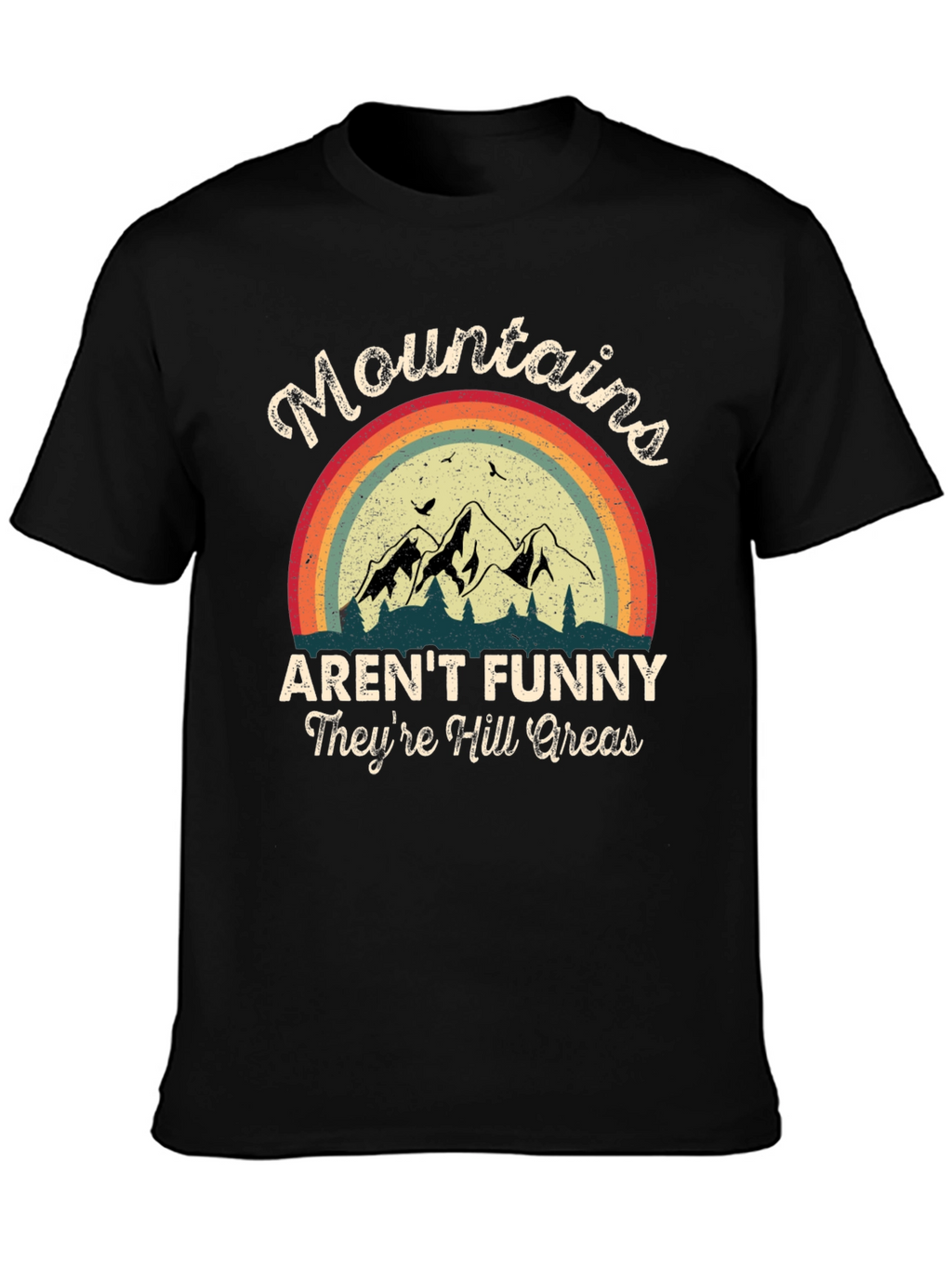 Funny Mountains Graphic T-Shirt