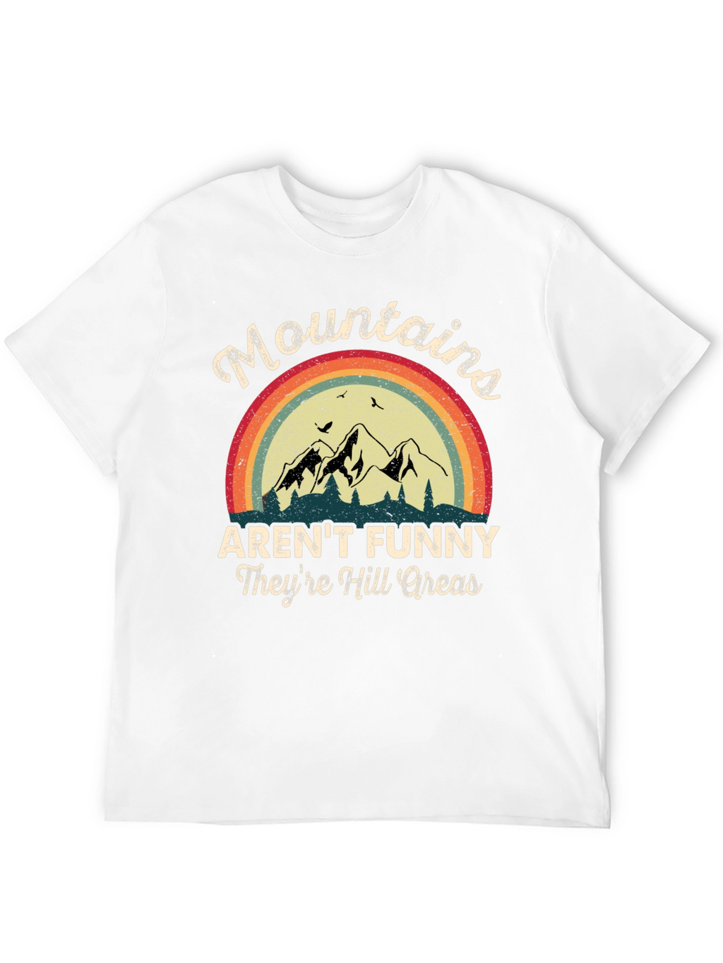Funny Mountains Graphic T-Shirt
