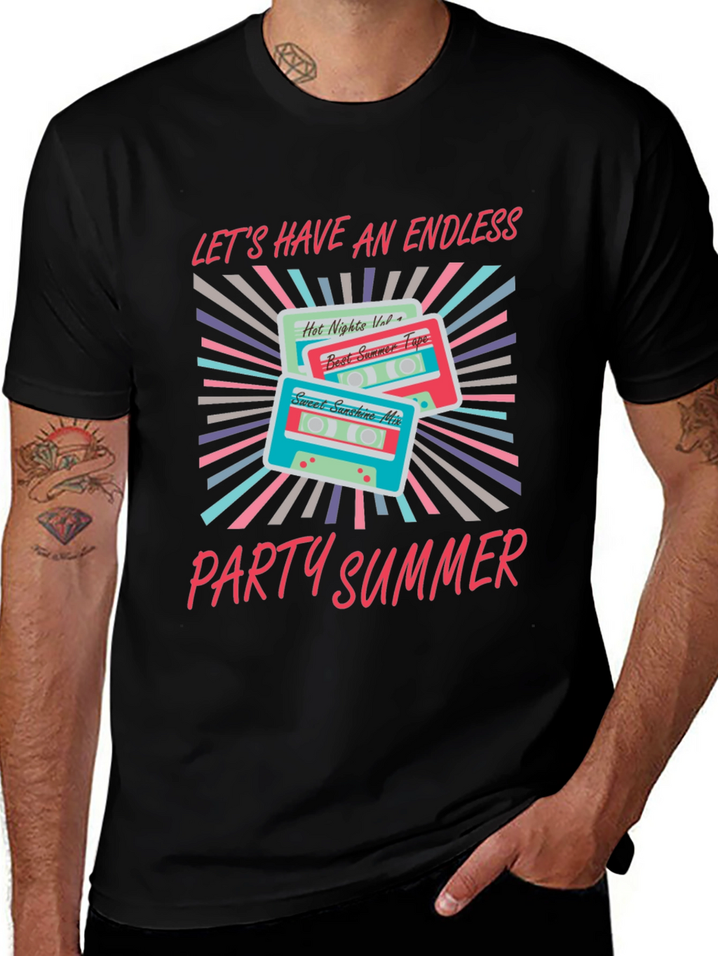 Endless Summer Party Cassette Graphic Tee