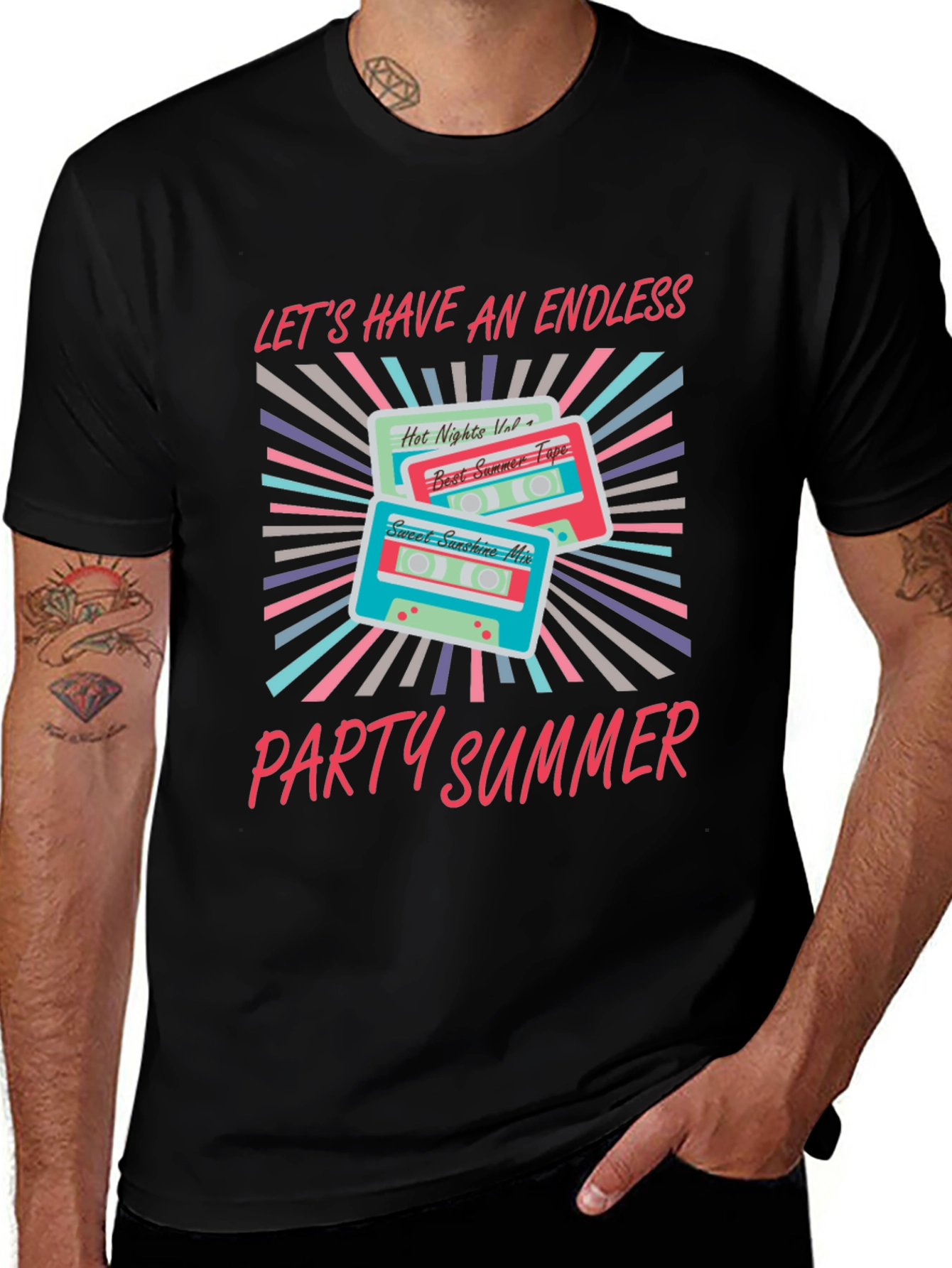 Endless Summer Party Cassette Graphic Tee