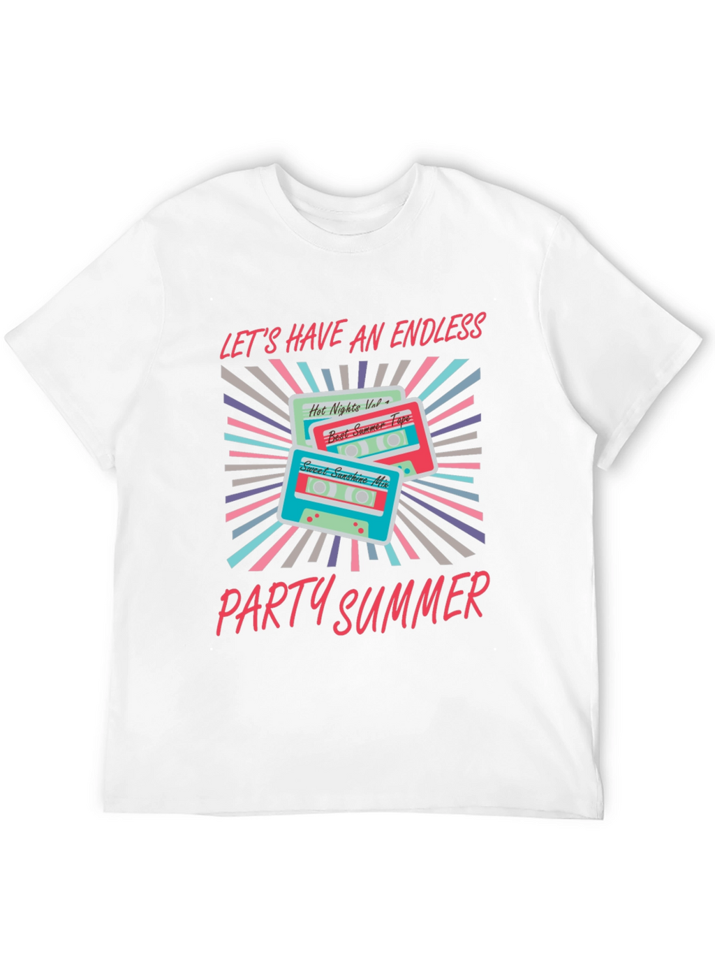 Endless Summer Party Cassette Graphic Tee