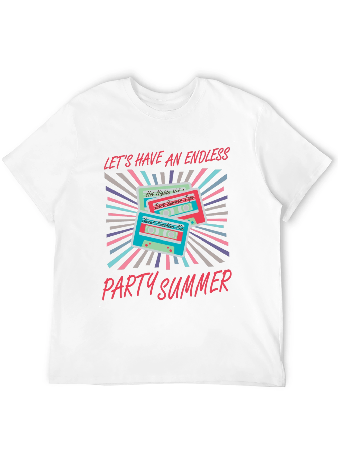 Endless Summer Party Cassette Graphic Tee