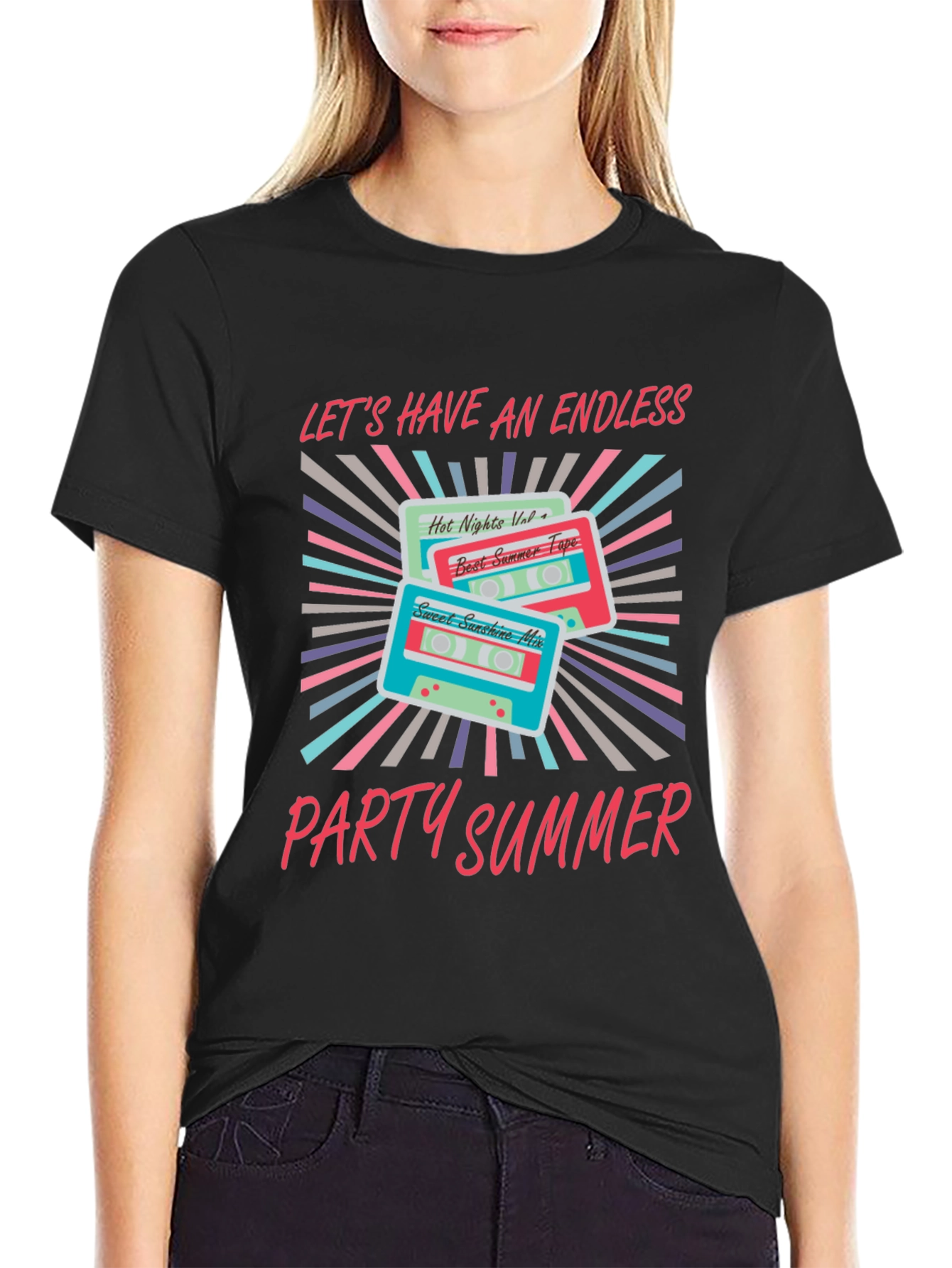 Endless Summer Party Cassette Graphic Tee