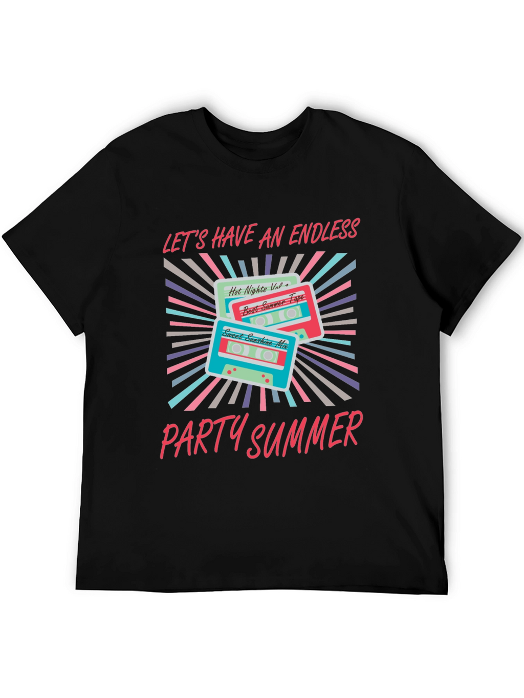 Endless Summer Party Cassette Graphic Tee