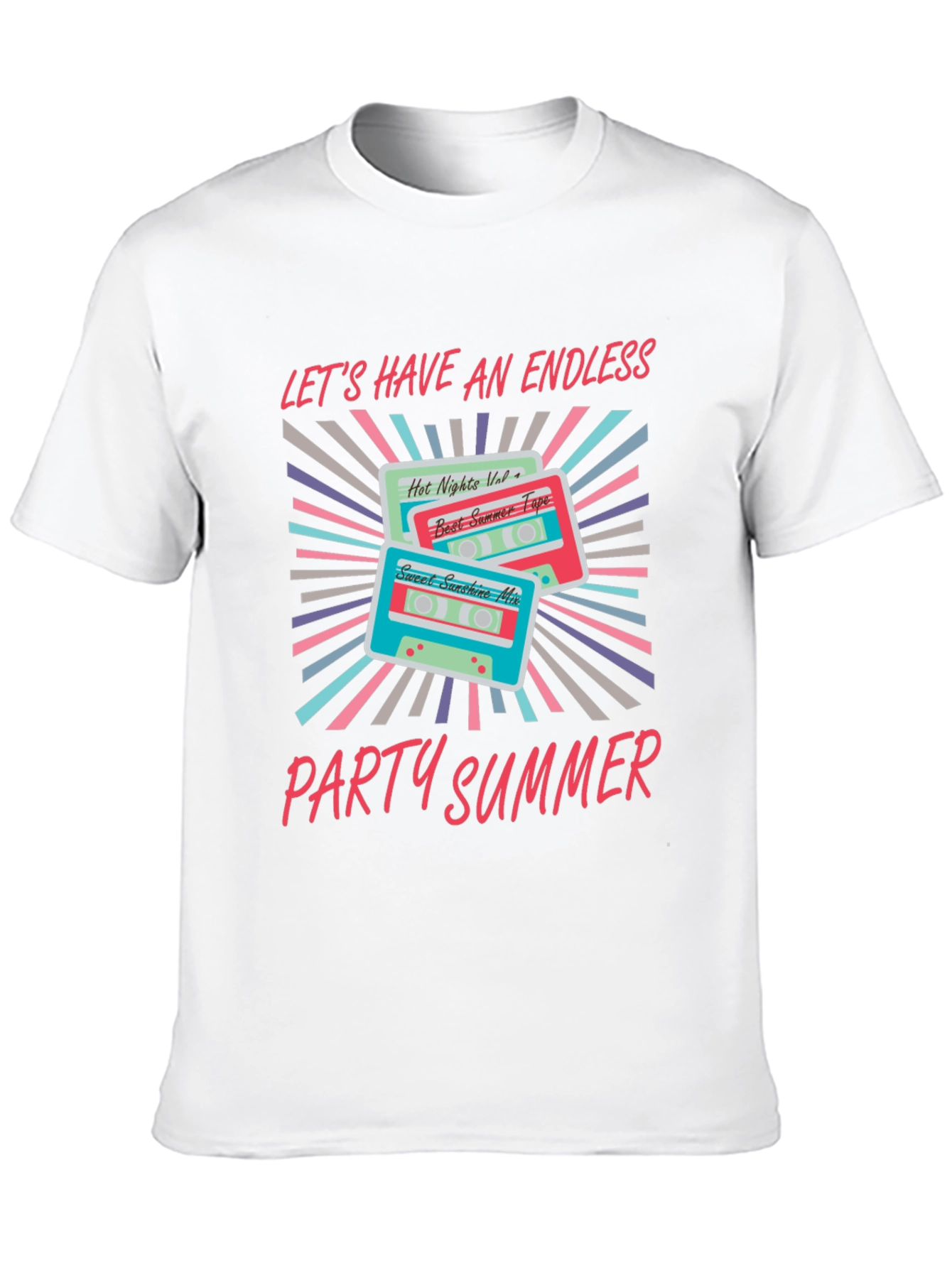 Endless Summer Party Cassette Graphic Tee