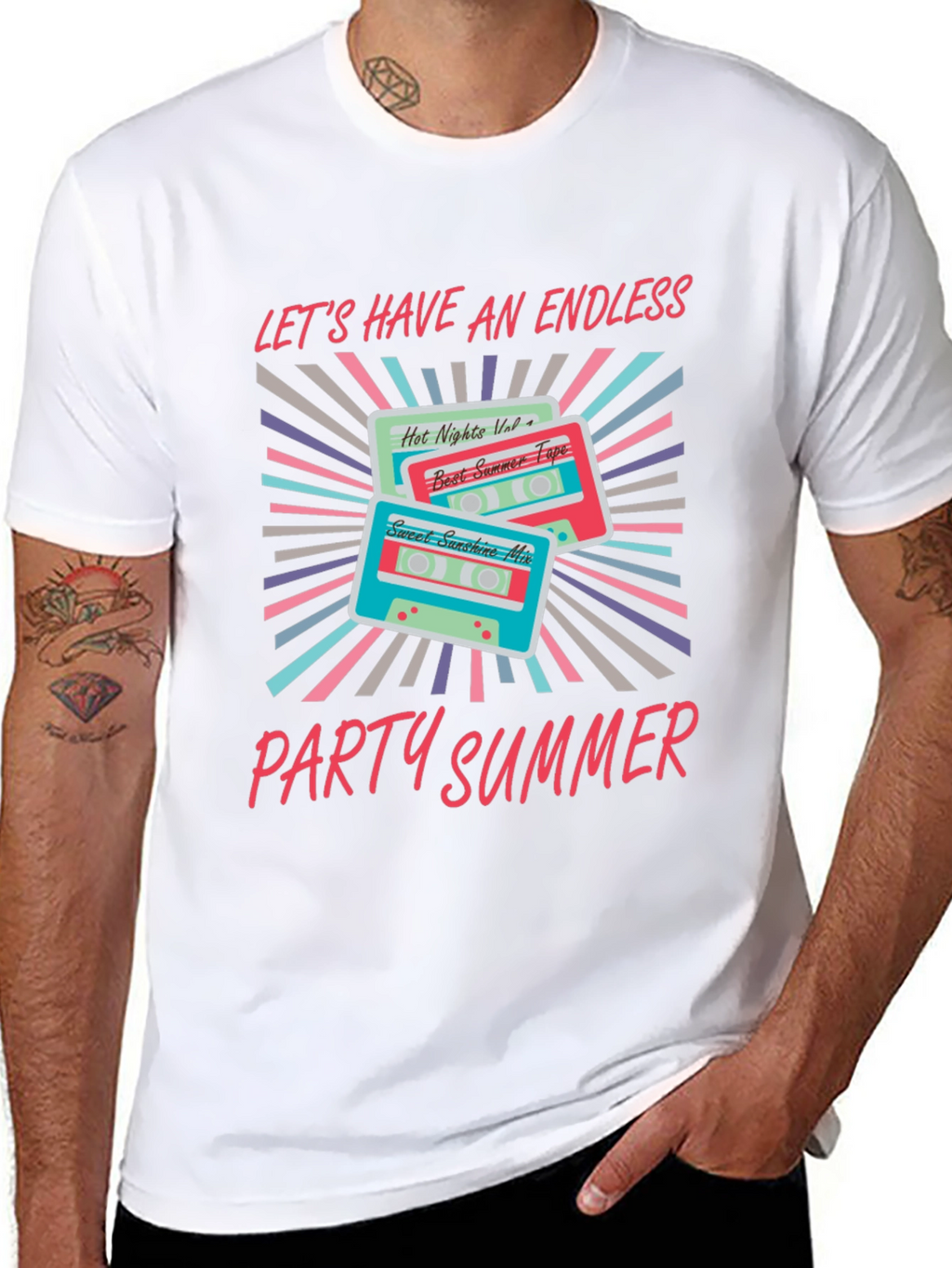 Endless Summer Party Cassette Graphic Tee
