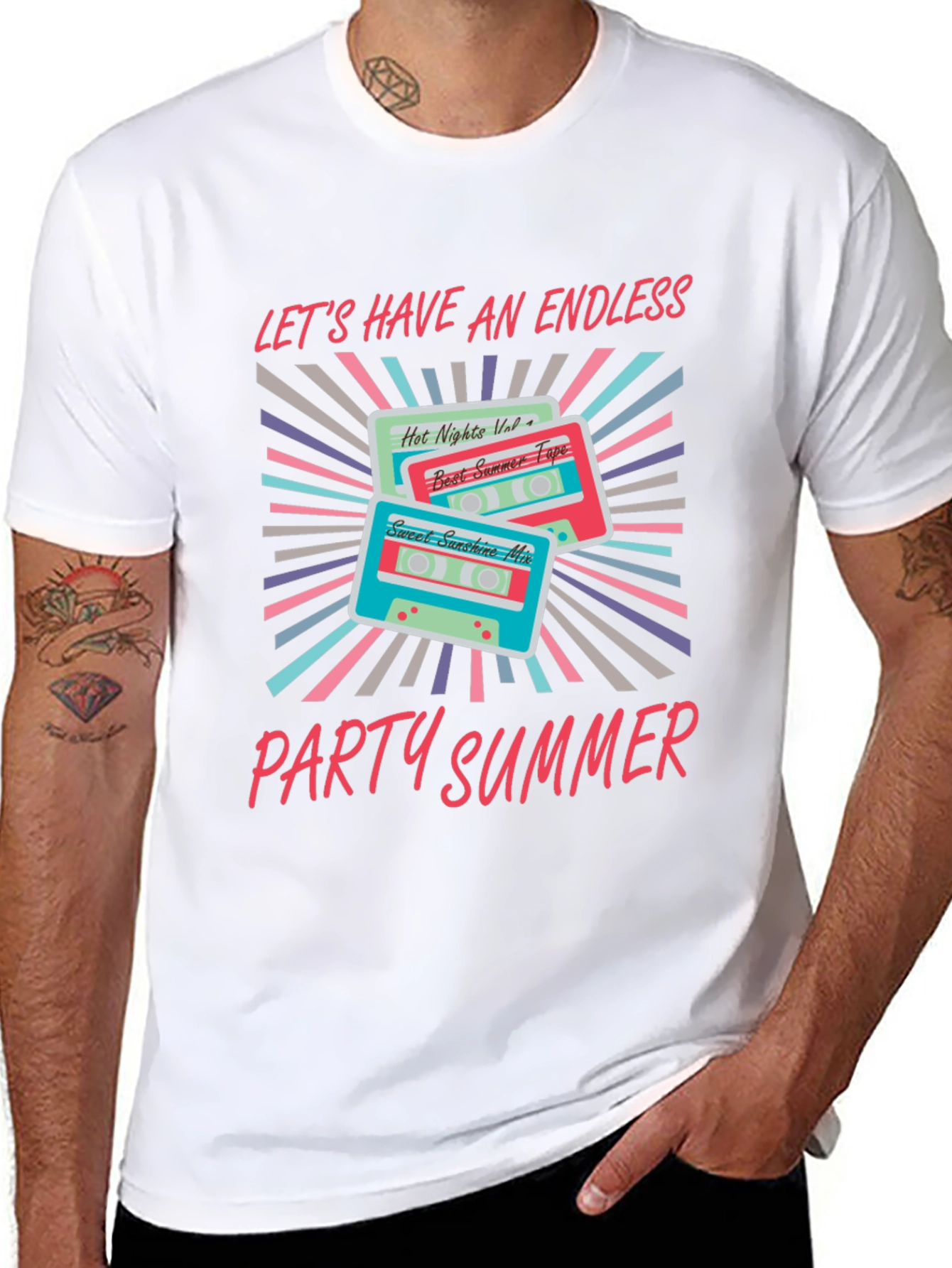 Endless Summer Party Cassette Graphic Tee