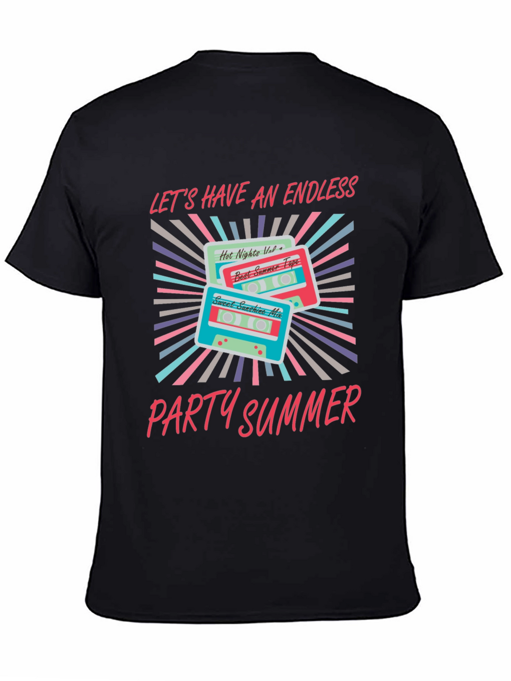 Endless Summer Party Cassette Graphic Tee
