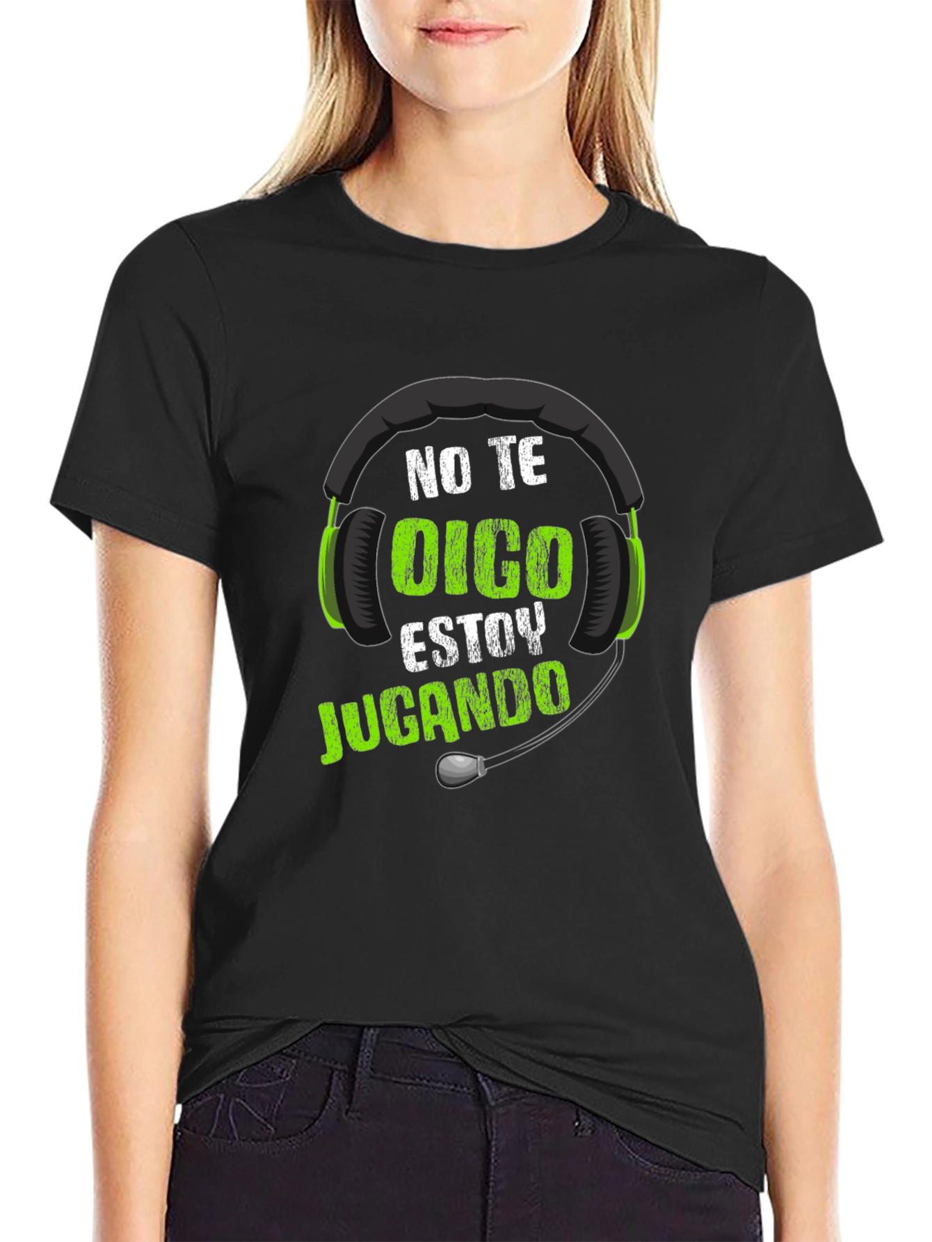 Gamer T-Shirt - No Te Oigo Estoy Jugando Gaming Headset Design