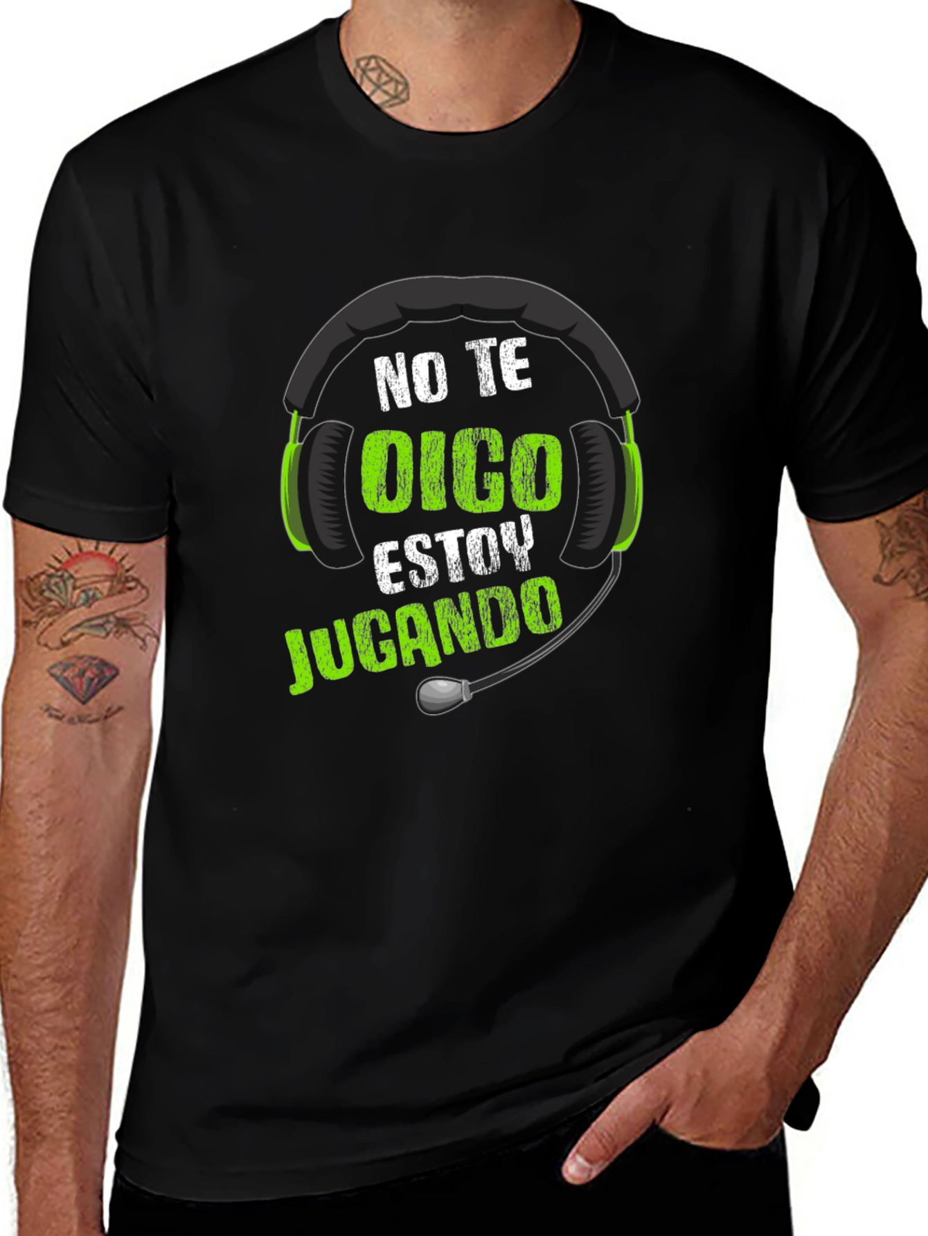 Gamer T-Shirt - No Te Oigo Estoy Jugando Gaming Headset Design