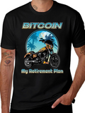 Bitcoin Motorcycle Retirement Plan T-Shirt
