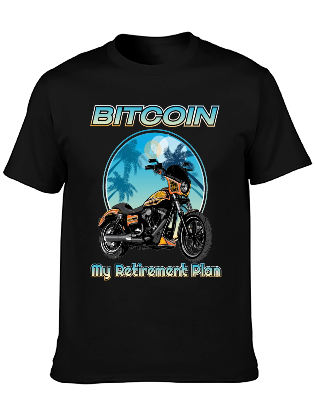 Bitcoin Motorcycle Retirement Plan T-Shirt