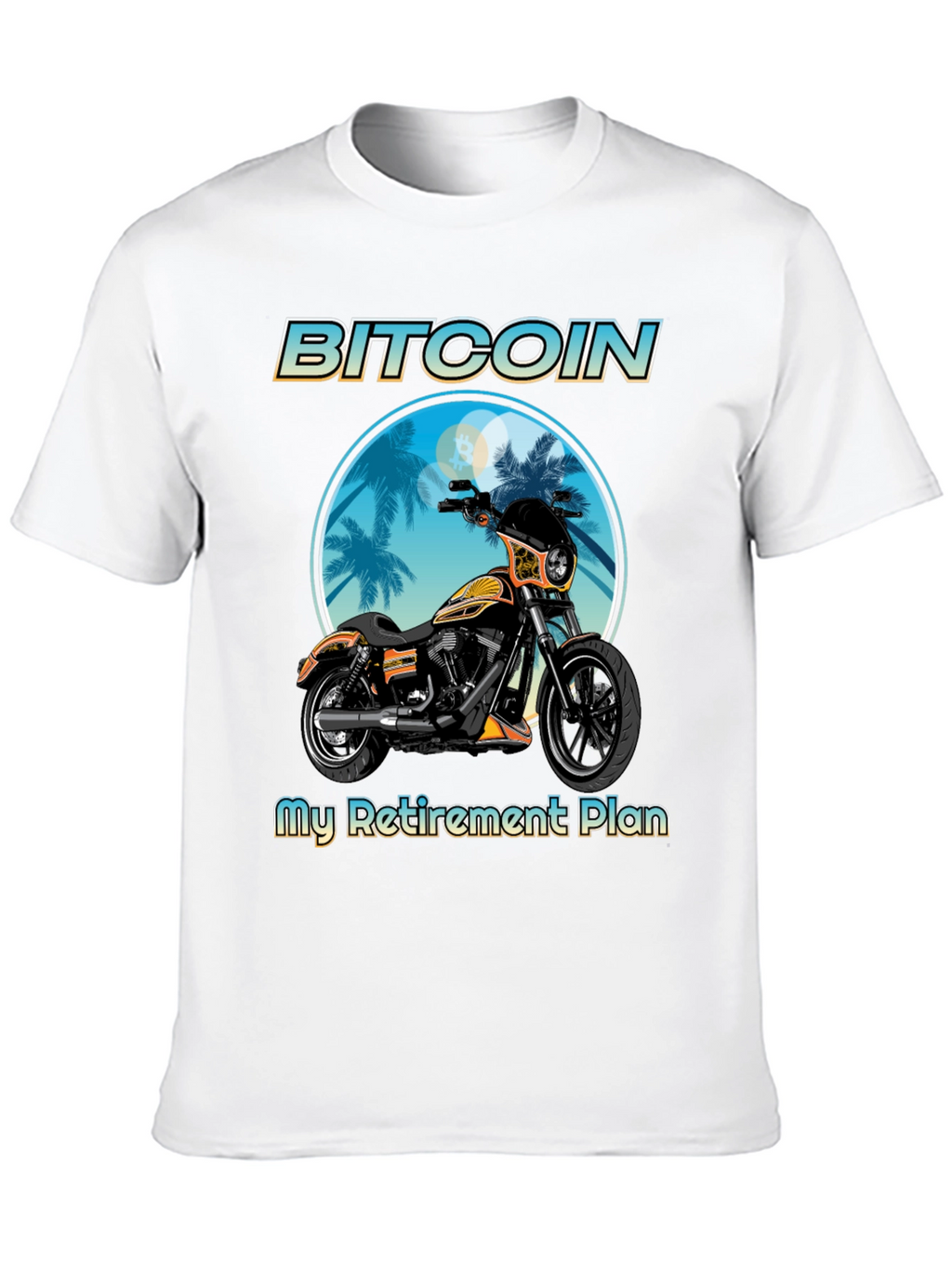 Bitcoin Motorcycle Retirement Plan T-Shirt