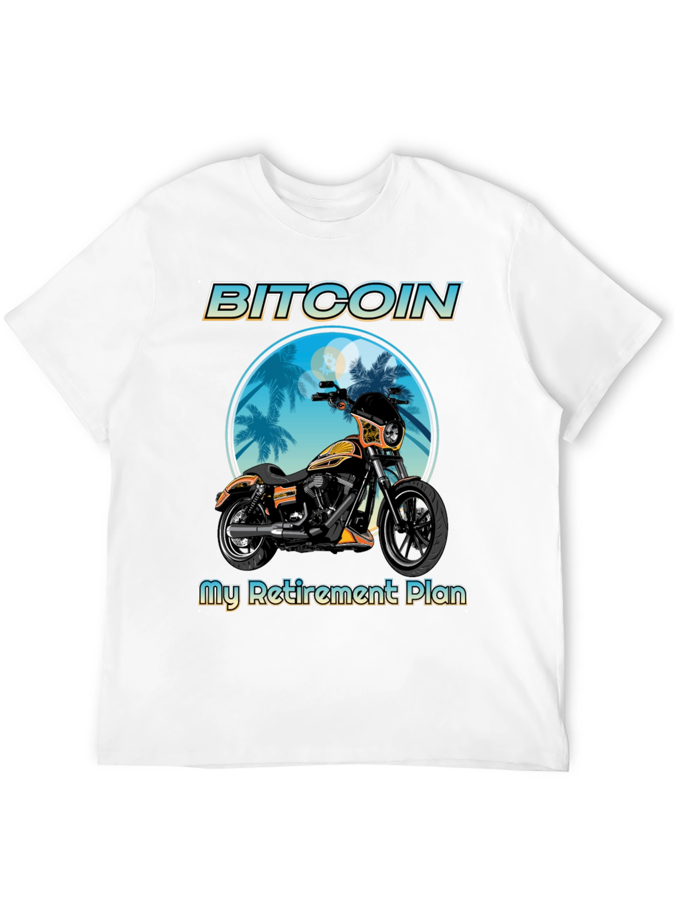 Bitcoin Motorcycle Retirement Plan T-Shirt