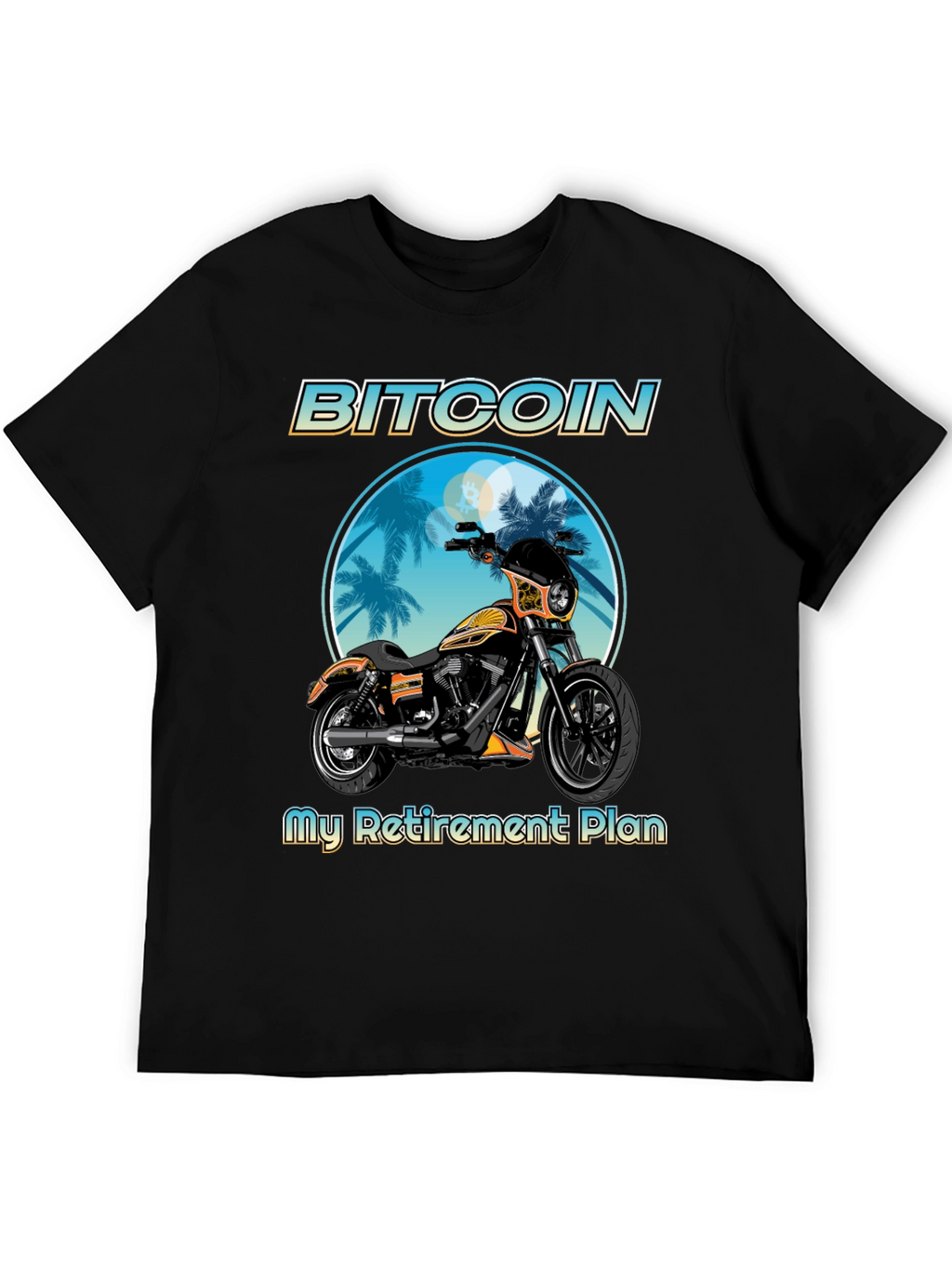 Bitcoin Motorcycle Retirement Plan T-Shirt