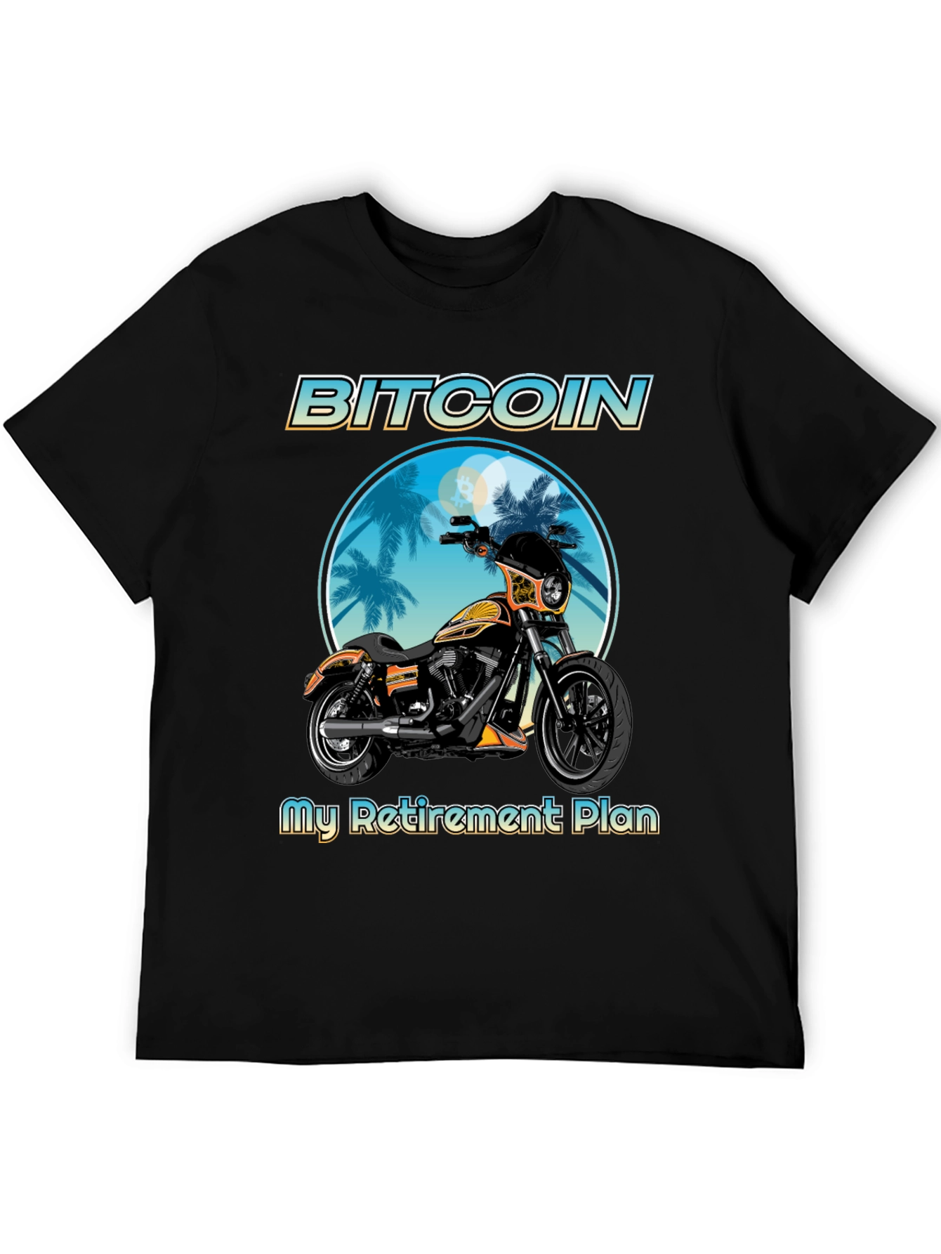 Bitcoin Motorcycle Retirement Plan T-Shirt