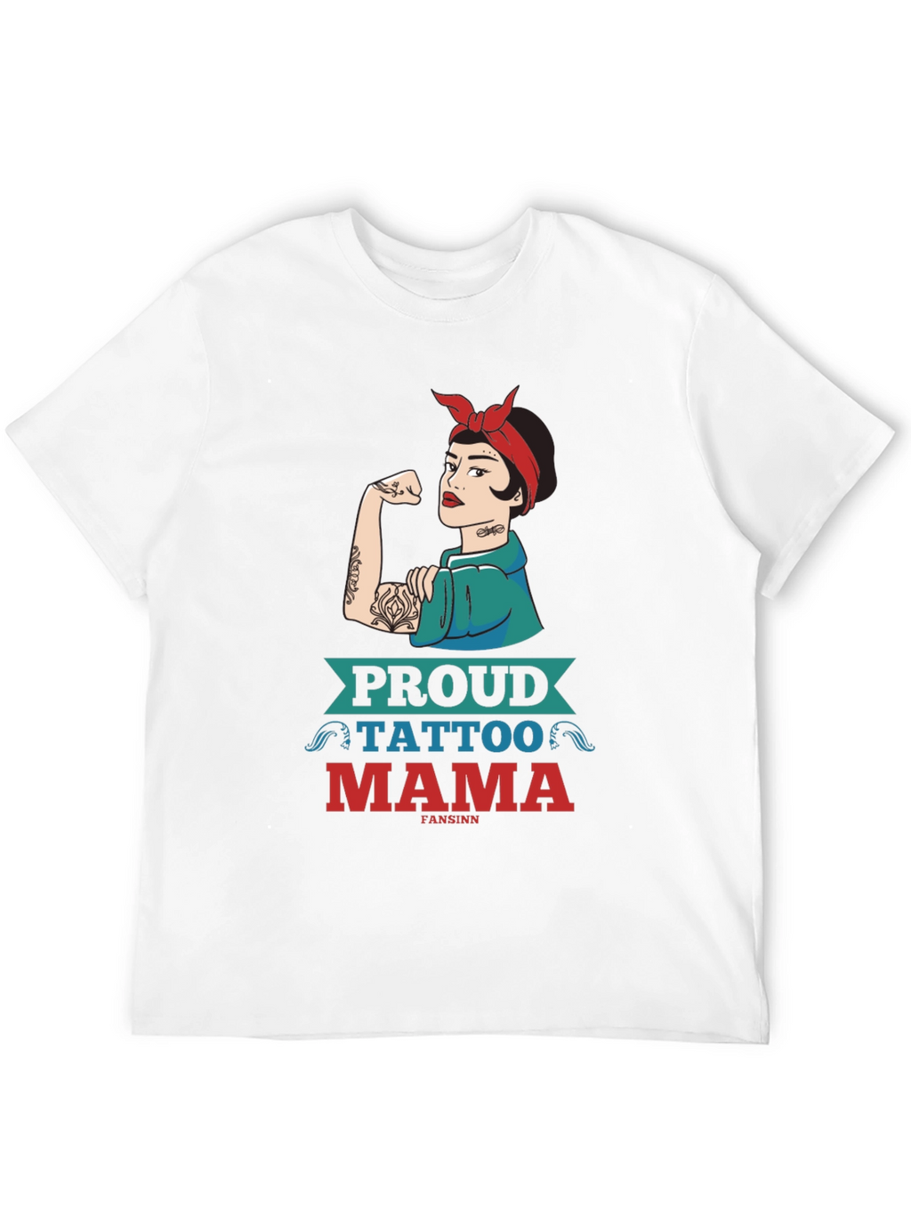 Proud Tattoo Mama Graphic Tee - Strong Woman Design