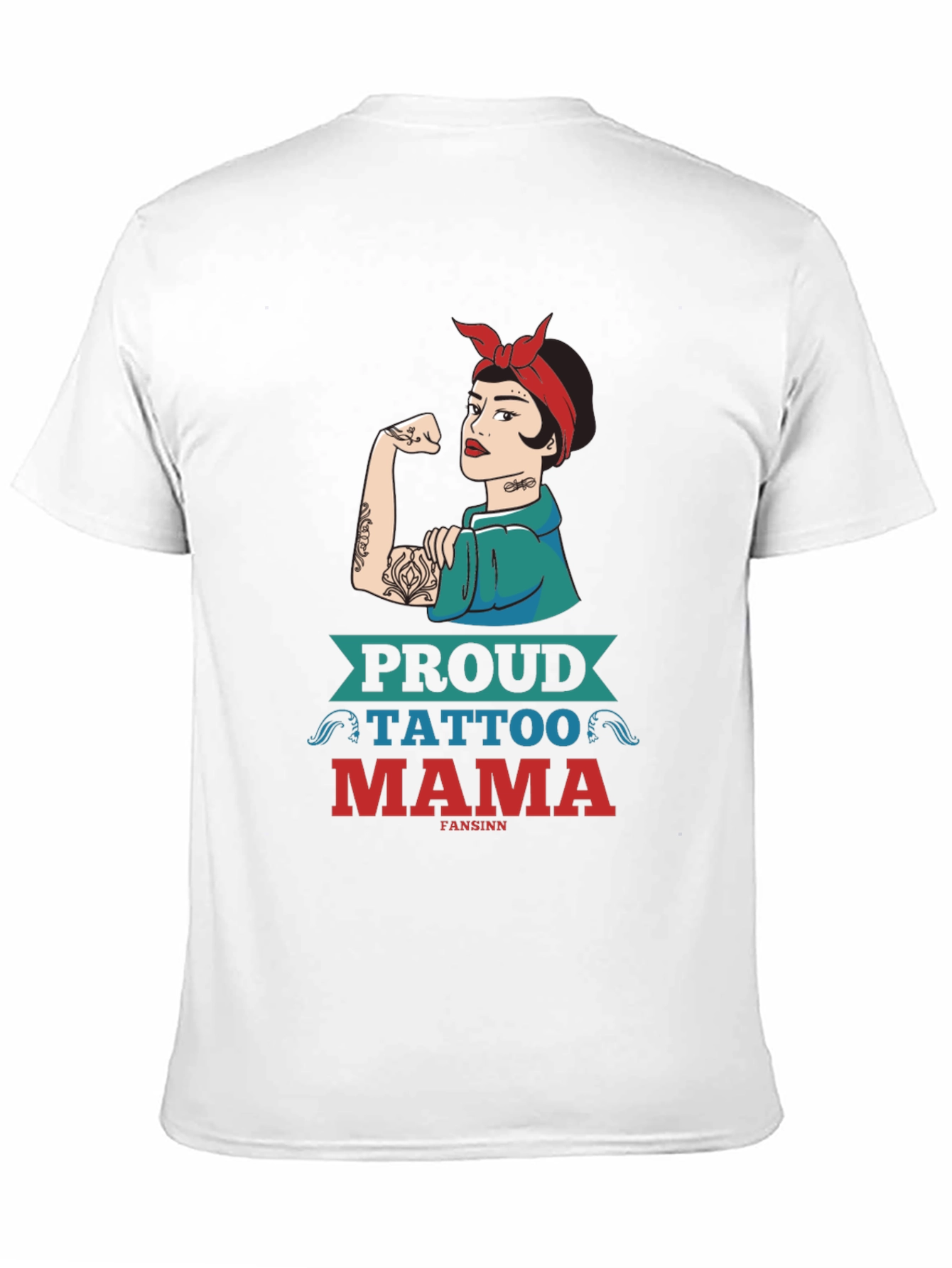 Proud Tattoo Mama Graphic Tee - Strong Woman Design