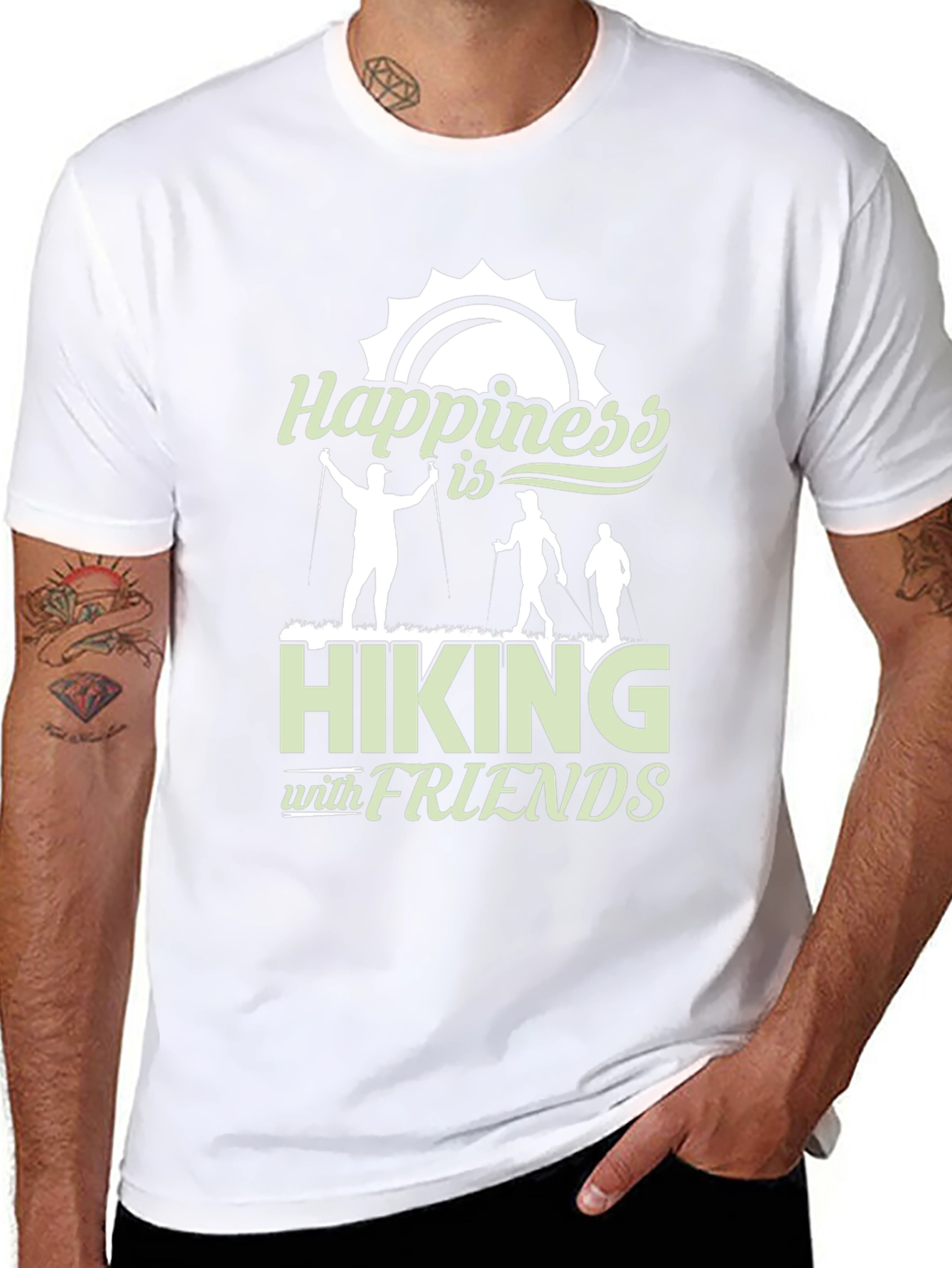 Happiness is Hiking with Friends T-Shirt