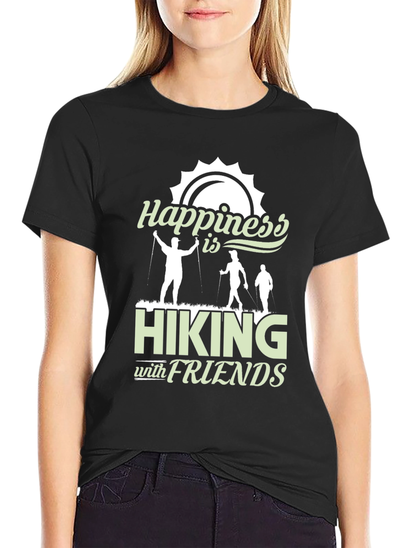 Happiness is Hiking with Friends T-Shirt