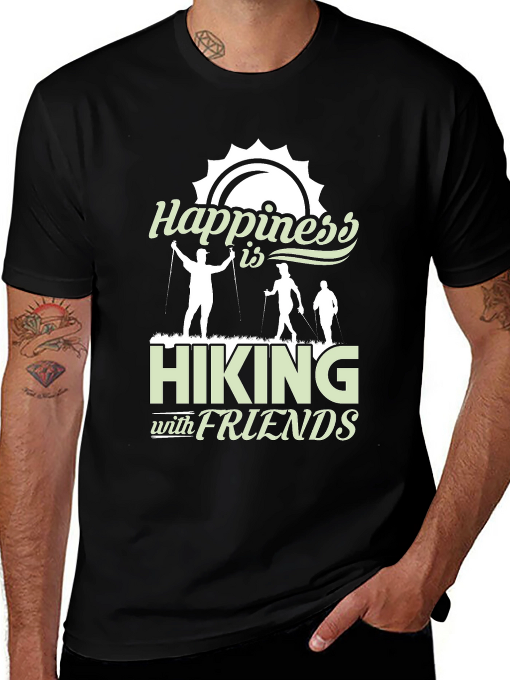 Happiness is Hiking with Friends T-Shirt