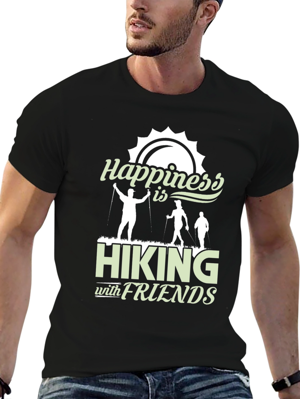 Happiness is Hiking with Friends T-Shirt