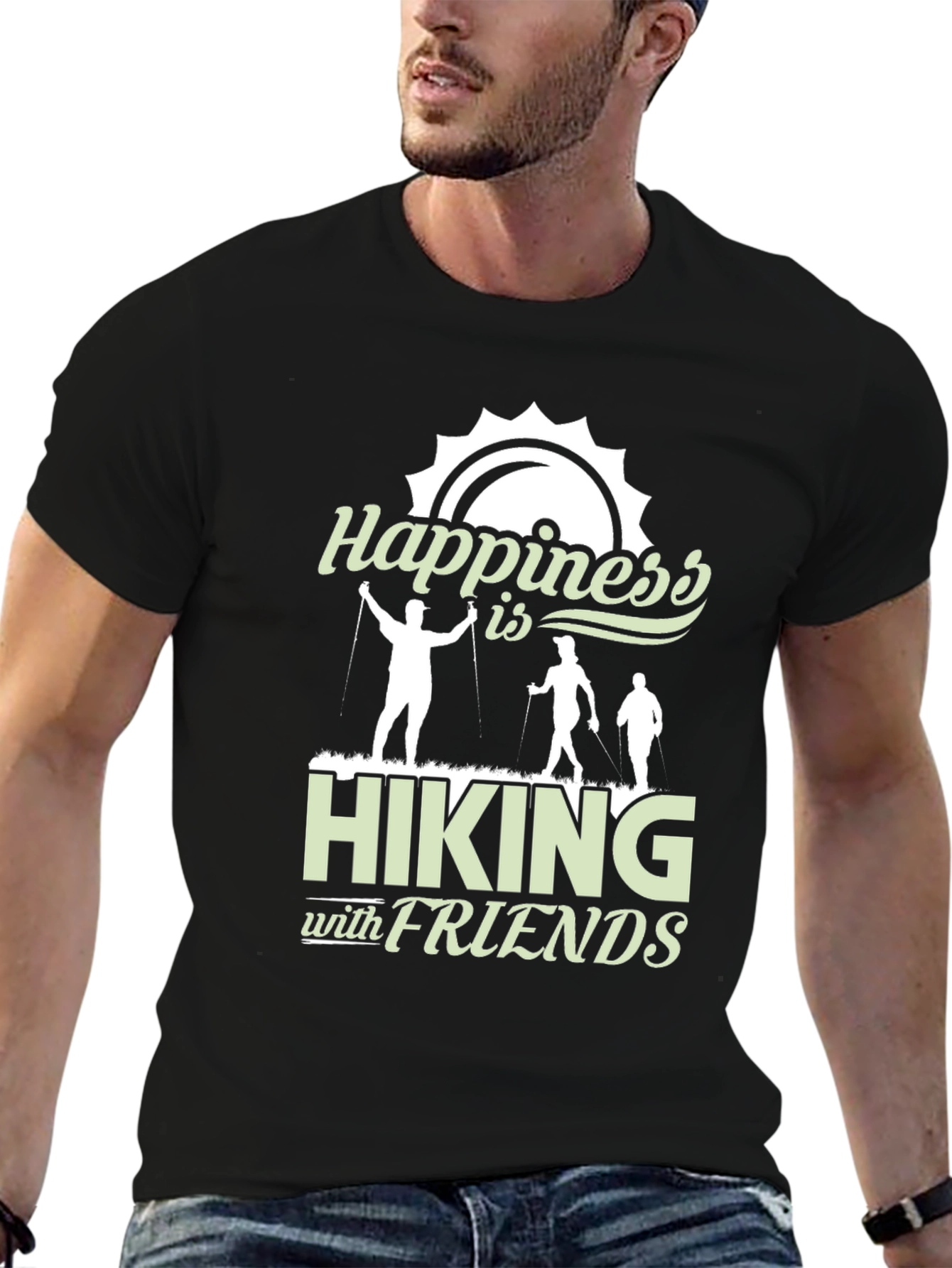 Happiness is Hiking with Friends T-Shirt