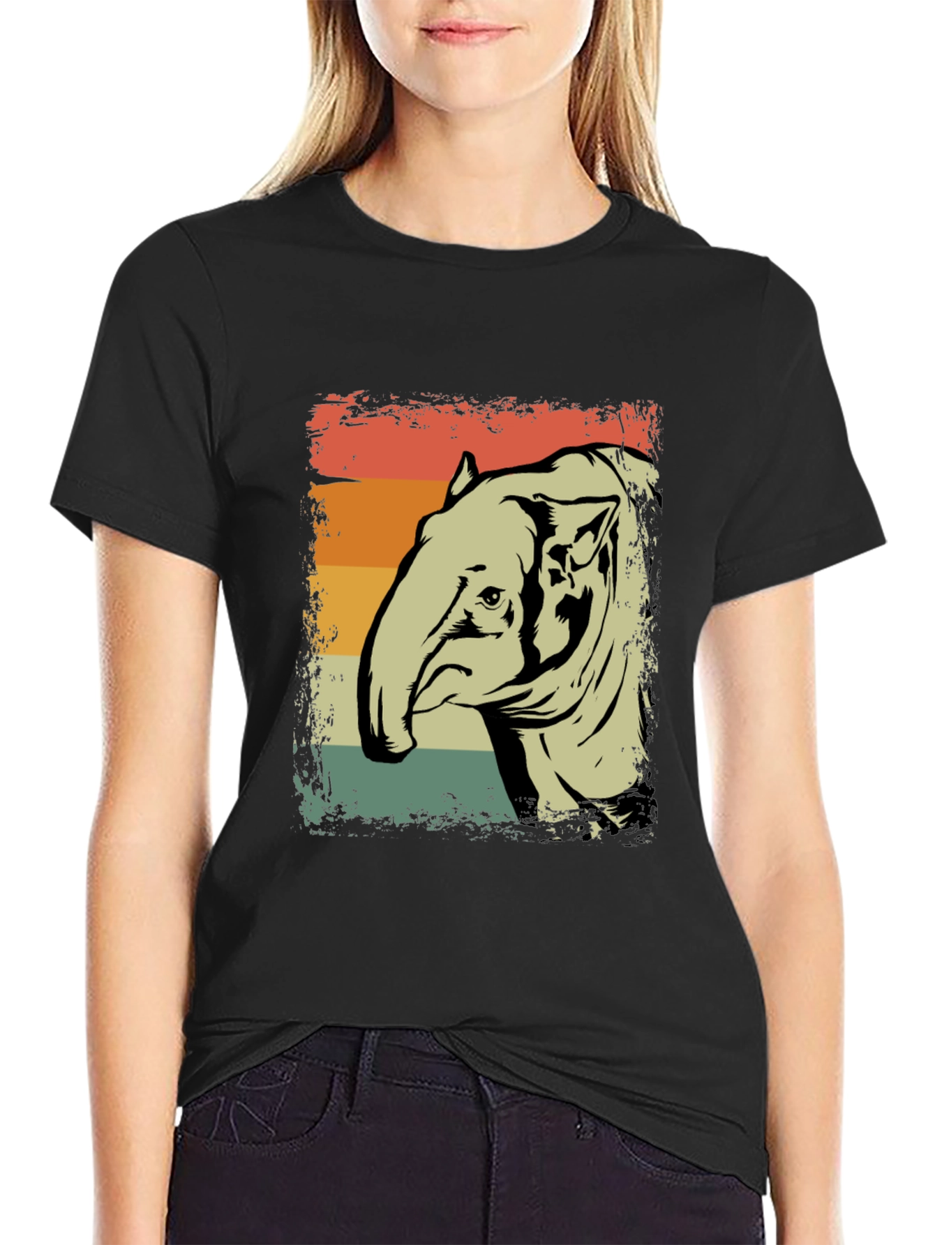 Retro Tapir T-Shirt: Vintage Style Graphic Tee
