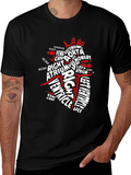 Anatomical Heart Word Art Graphic T-Shirt