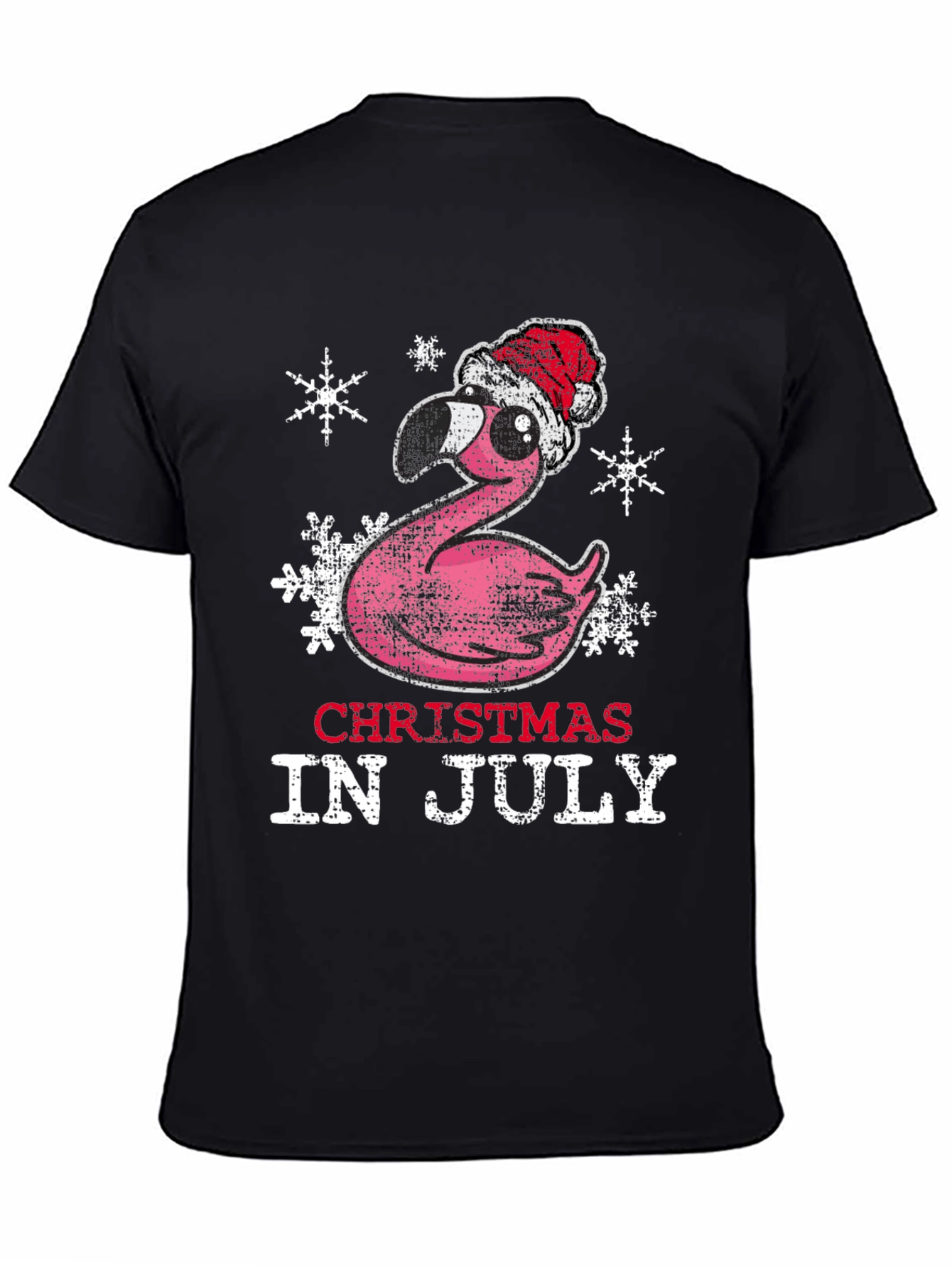 Christmas in July Flamingo Tee