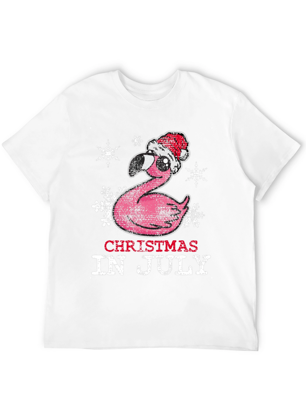 Christmas in July Flamingo Tee
