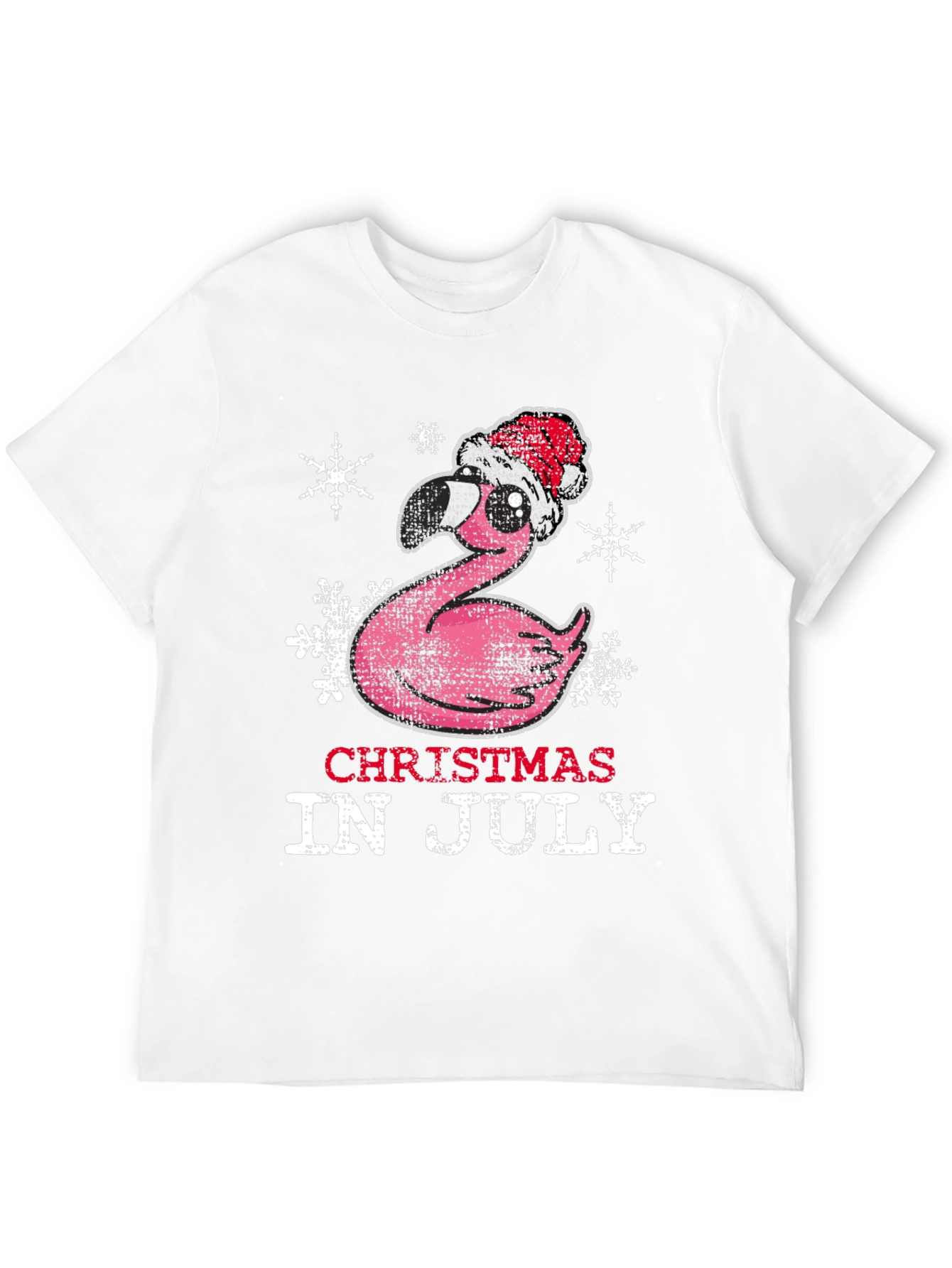 Christmas in July Flamingo Tee