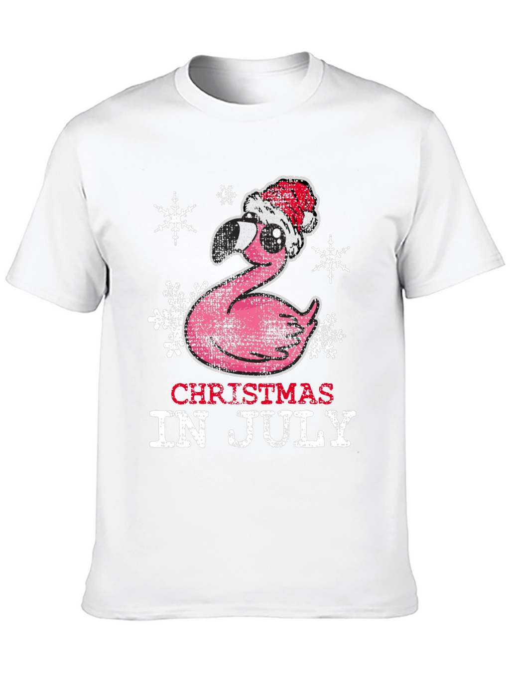 Christmas in July Flamingo Tee