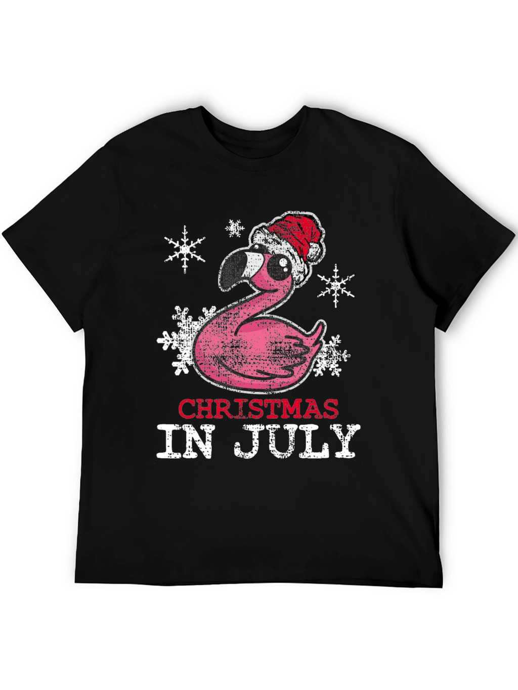 Christmas in July Flamingo Tee