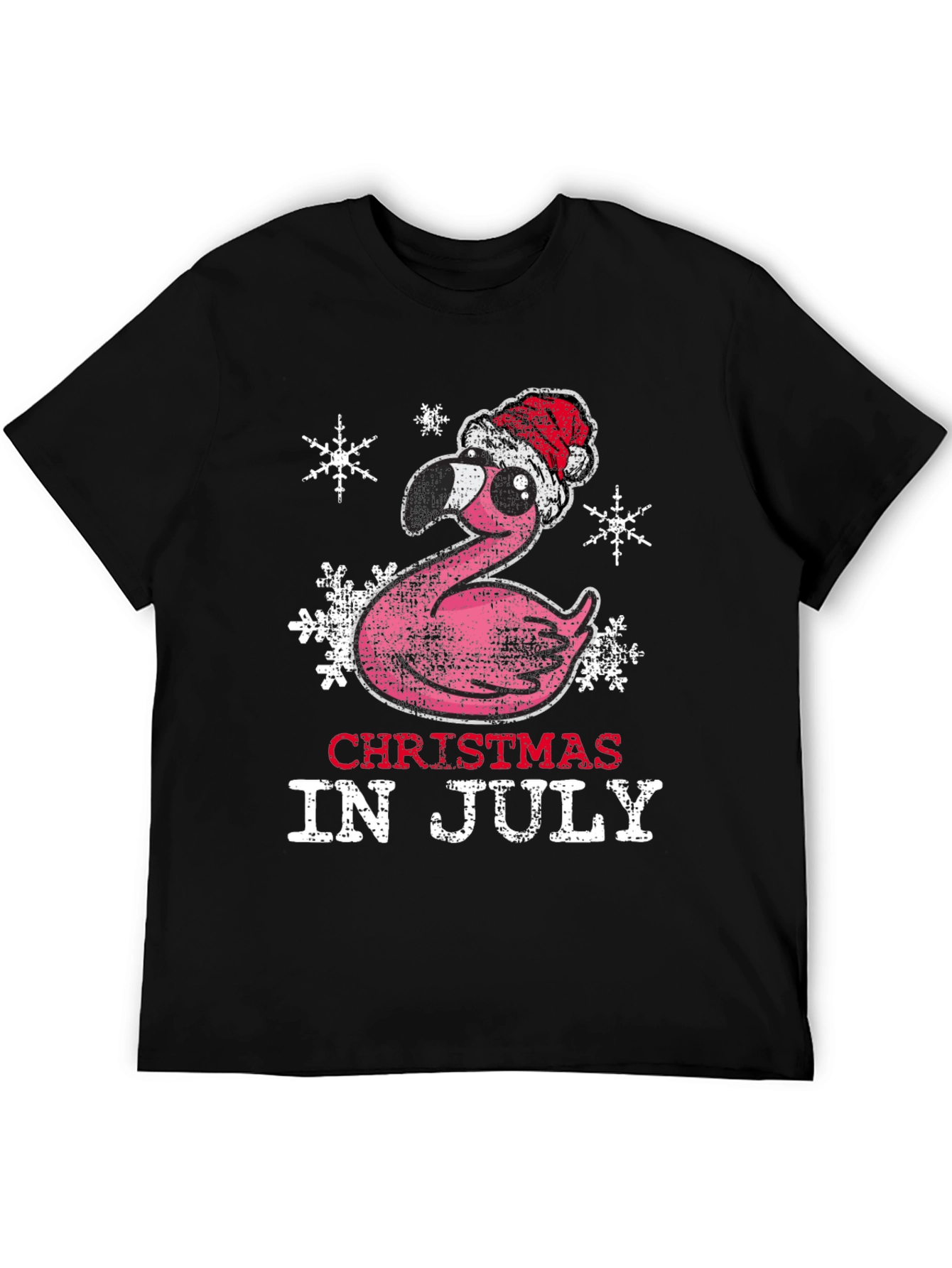 Christmas in July Flamingo Tee