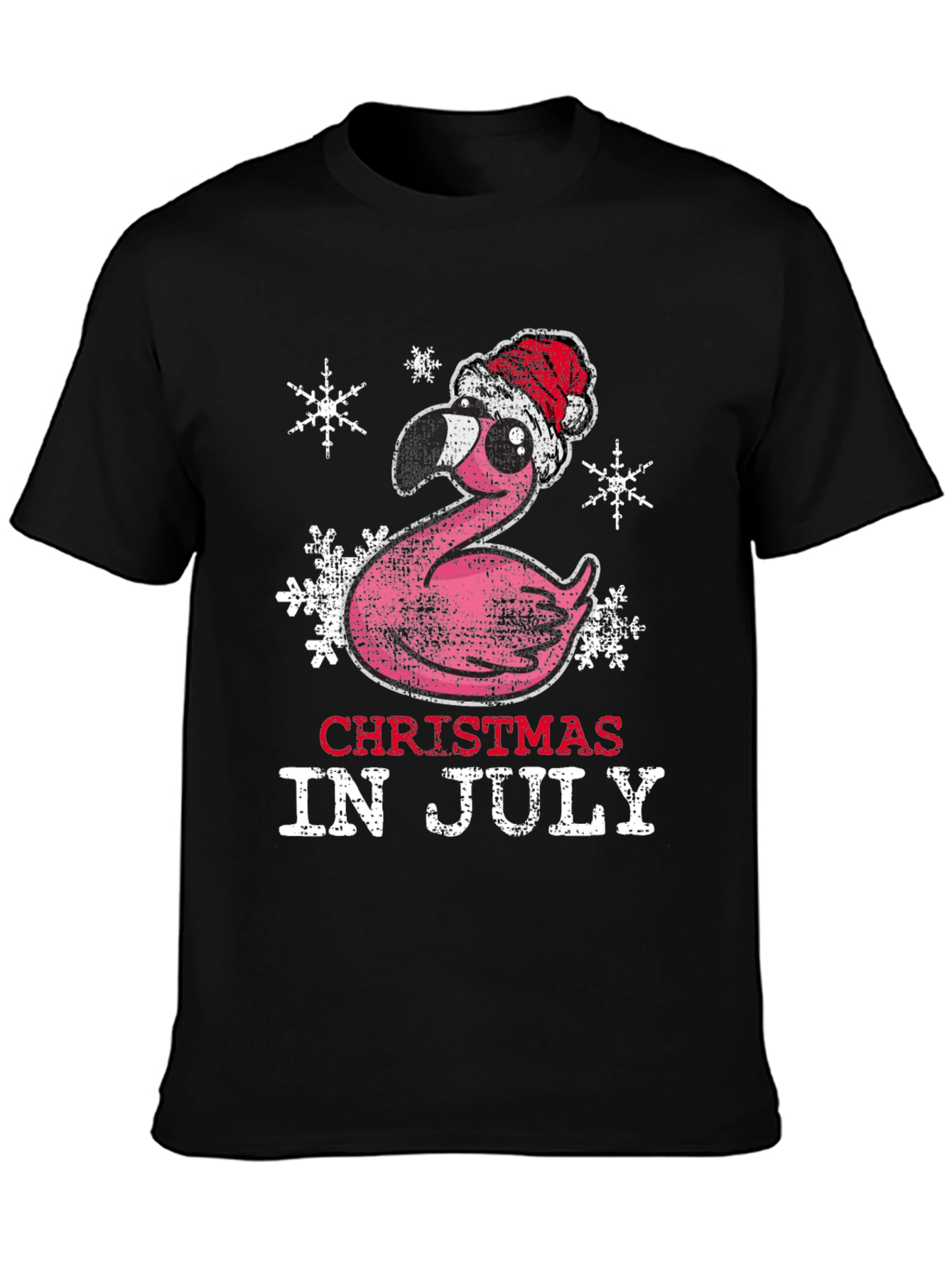 Christmas in July Flamingo Tee