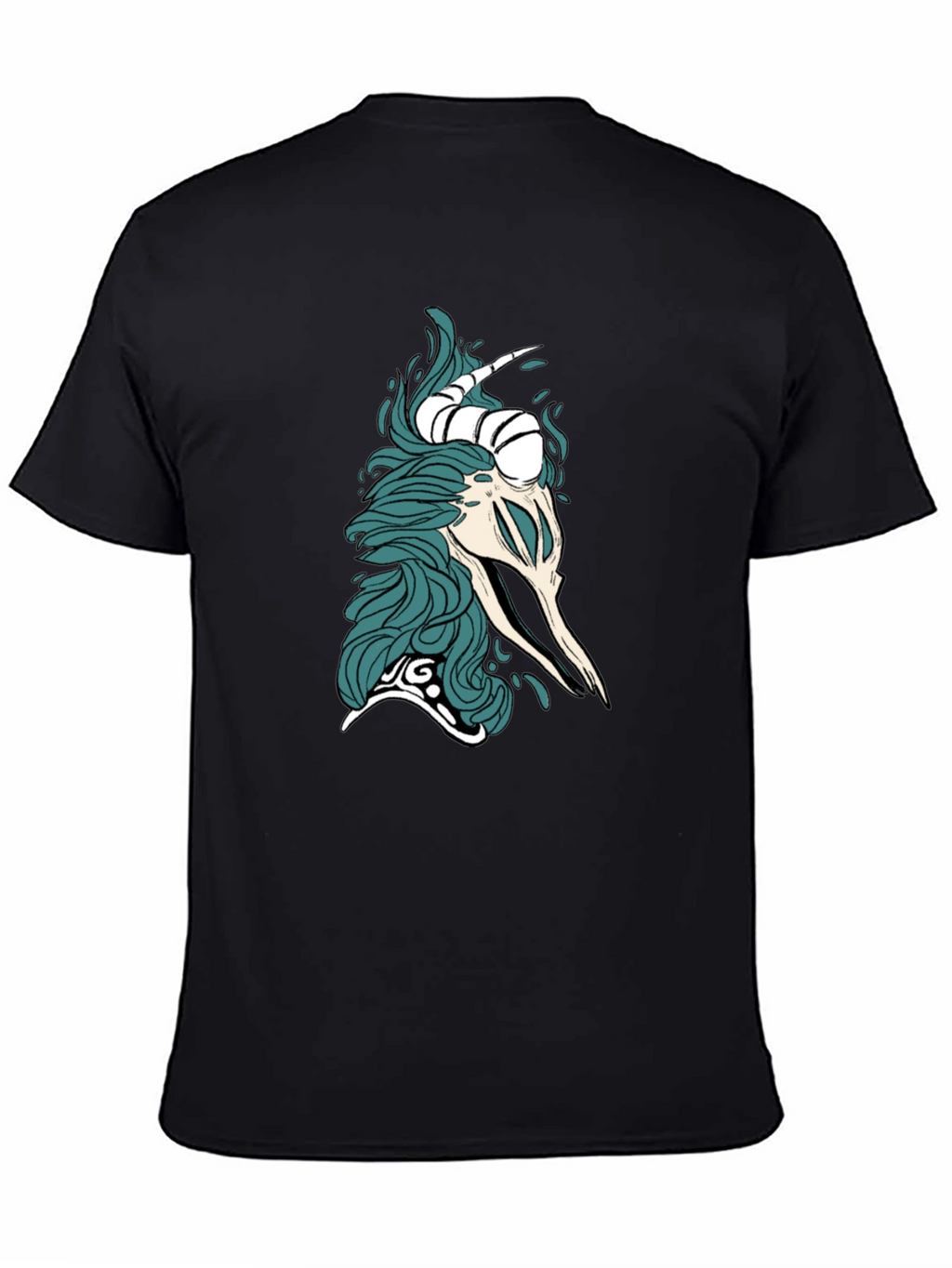 Mystic Skull Graphic Tee - Black Cotton Comfort