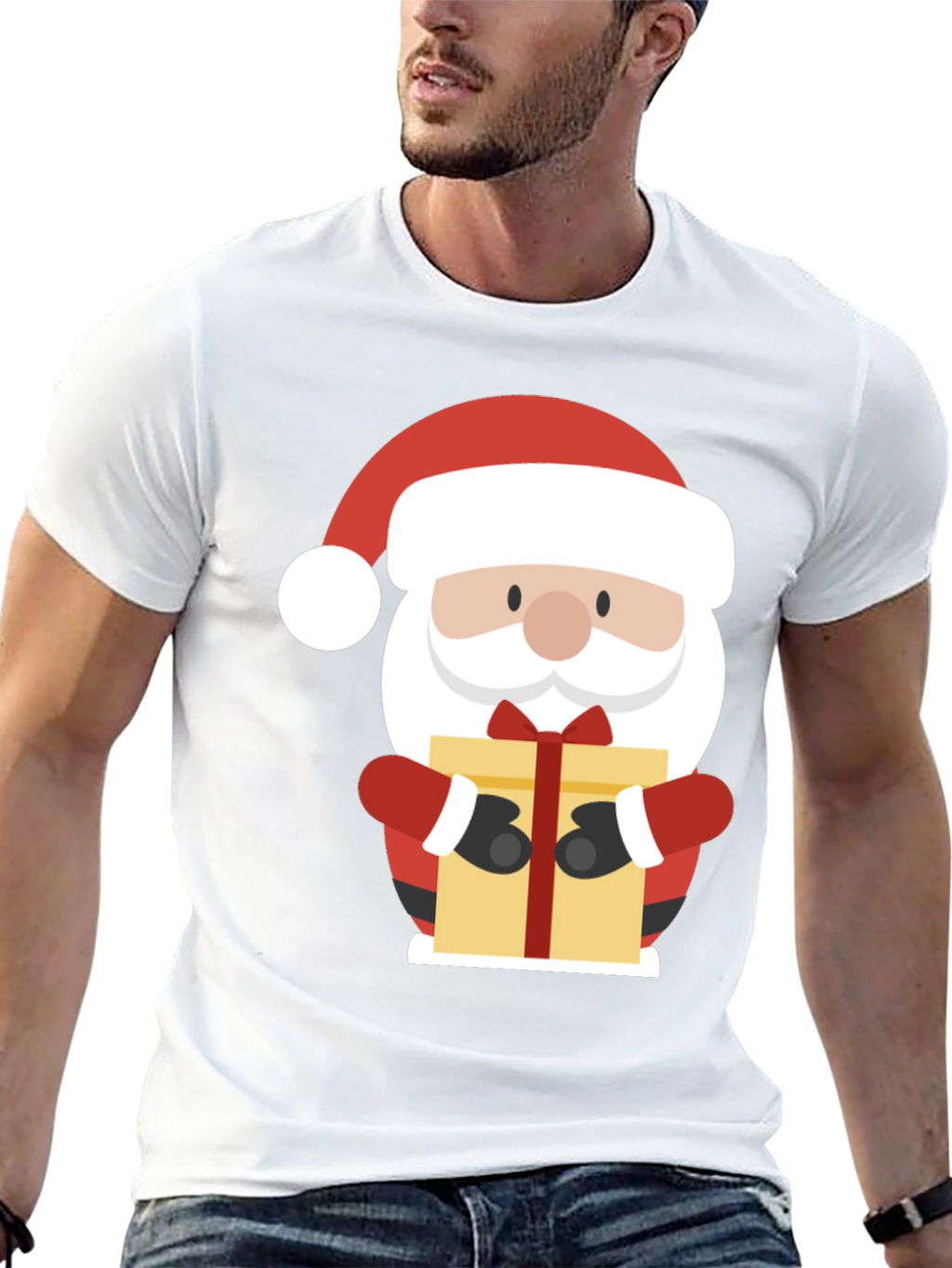 Festive Santa Claus Graphic Tee