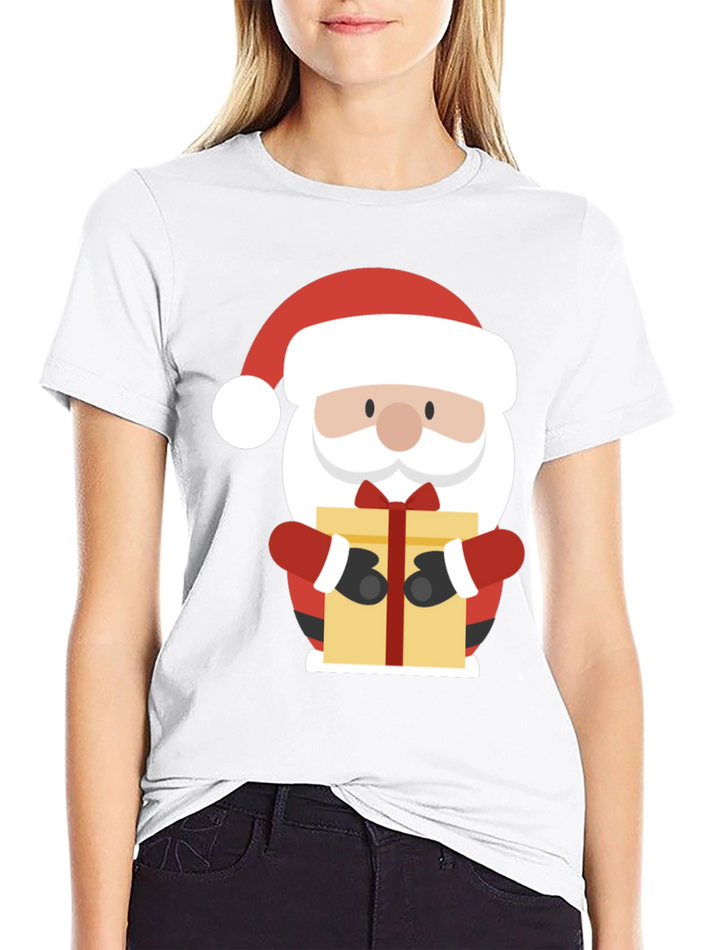 Festive Santa Claus Graphic Tee