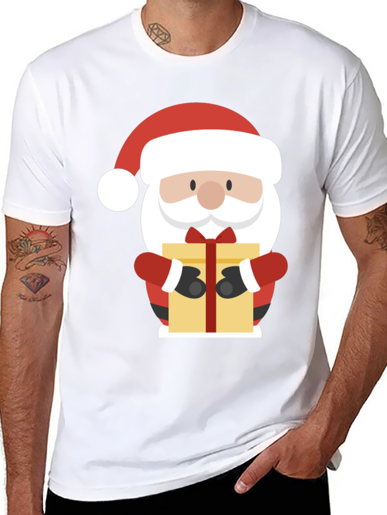Festive Santa Claus Graphic Tee
