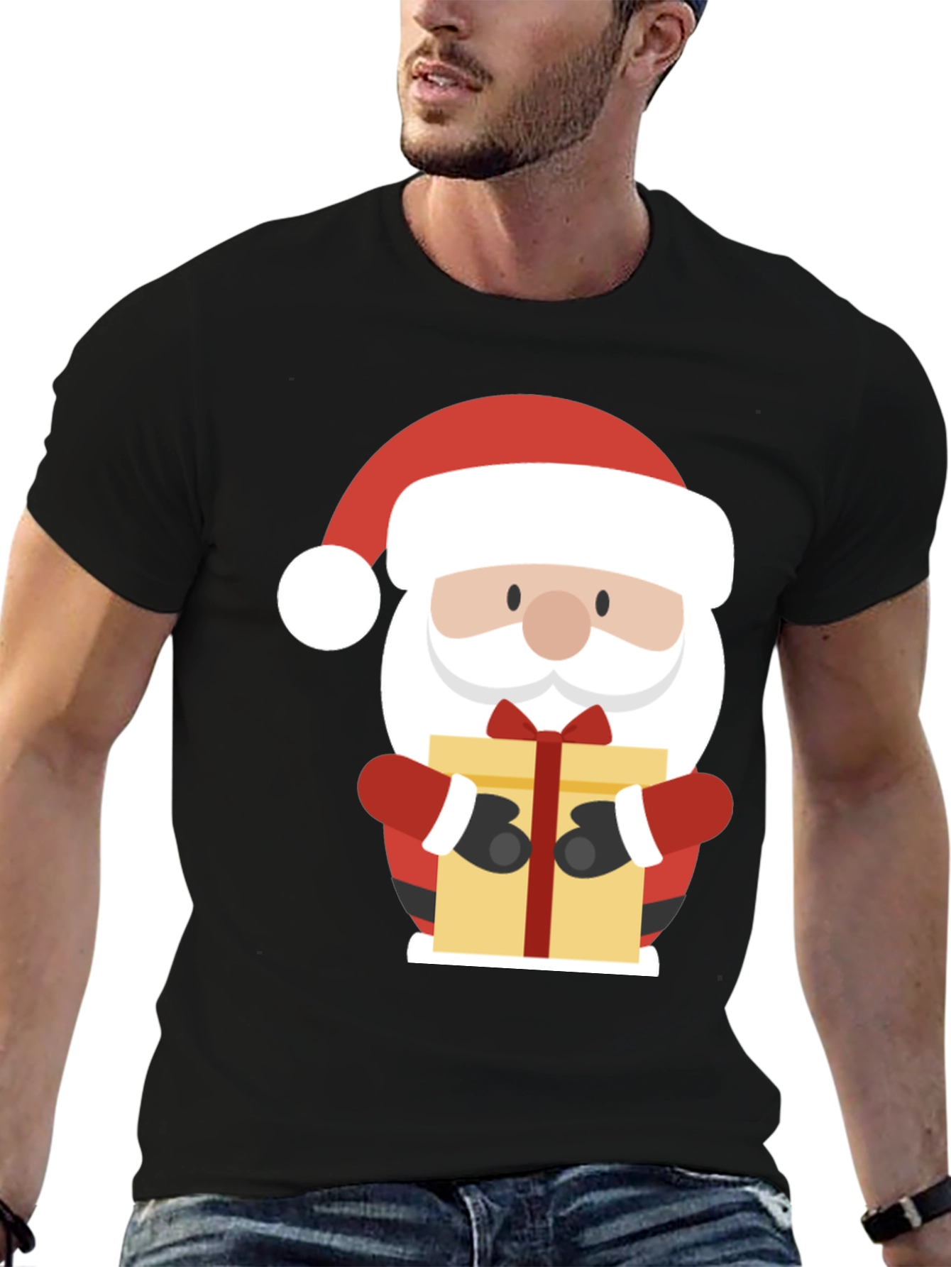Festive Santa Claus Graphic Tee