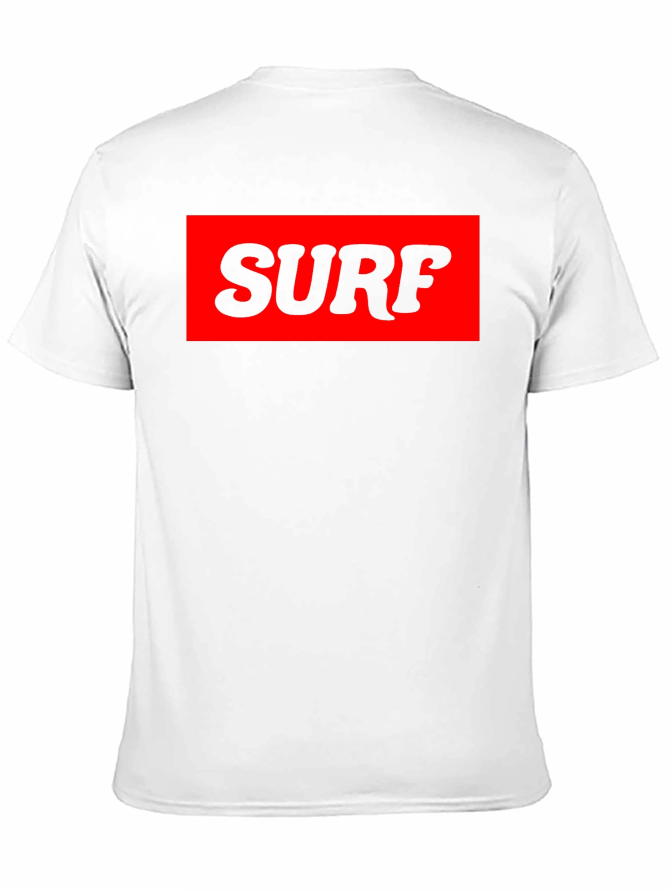Surf Graphic Tee - Bold Black T-Shirt with Red Print
