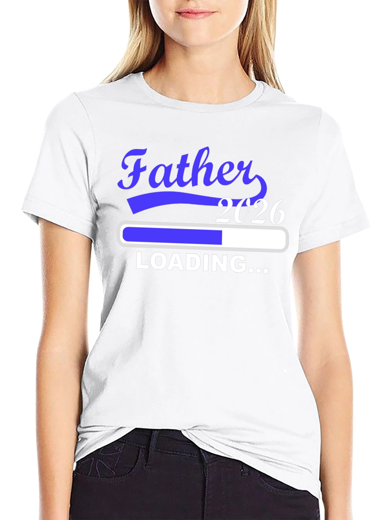 Father Loading 2026 Black T-Shirt