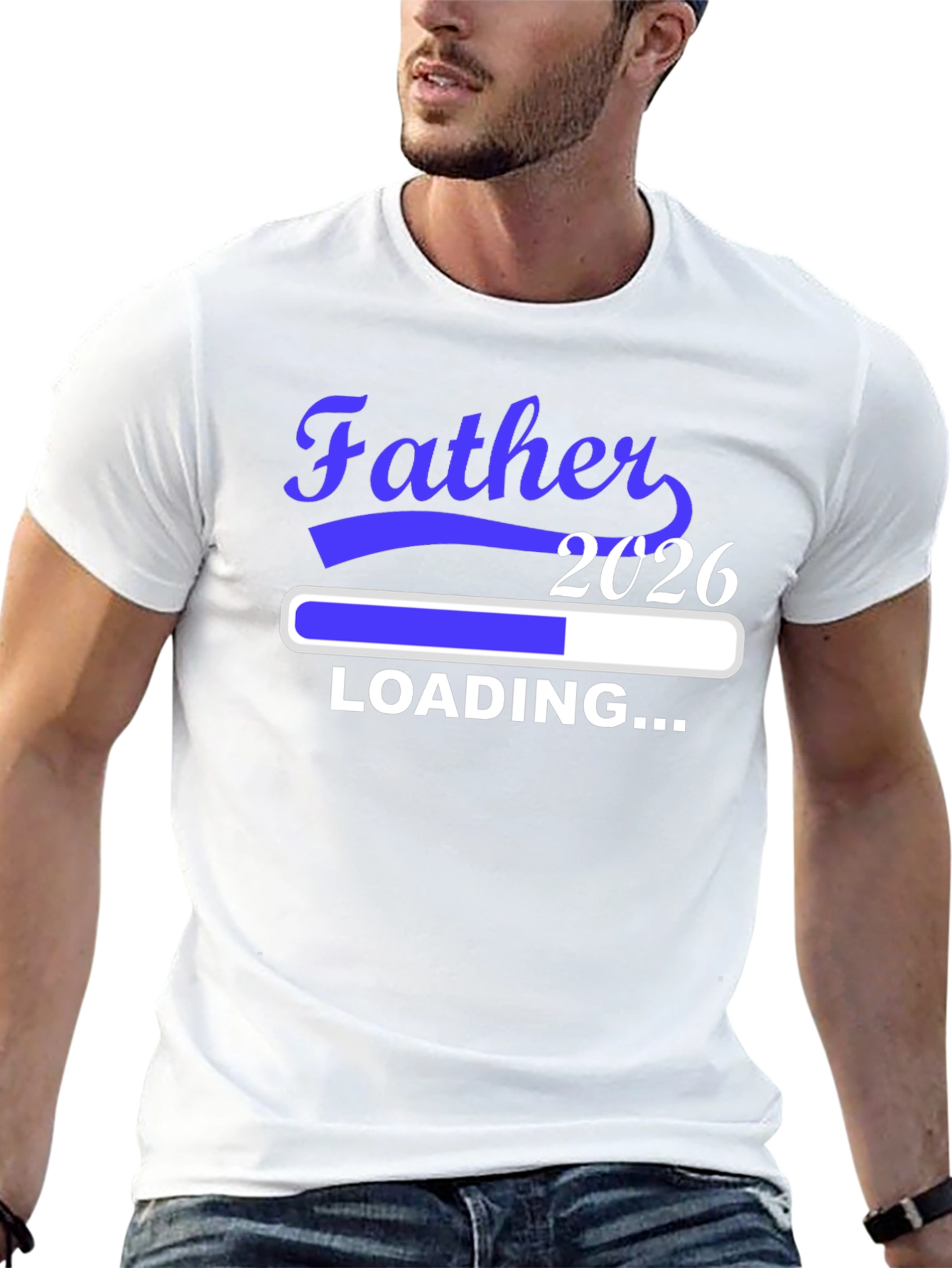 Father Loading 2026 Black T-Shirt