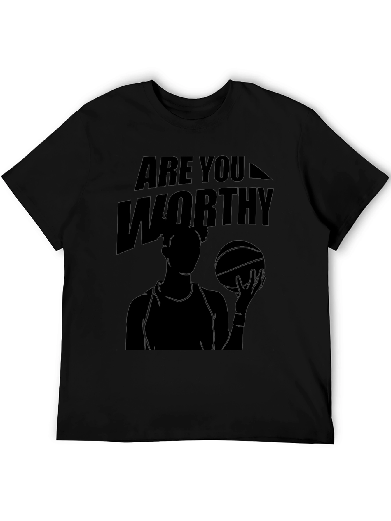 Are You Worthy Black Graphic Tee