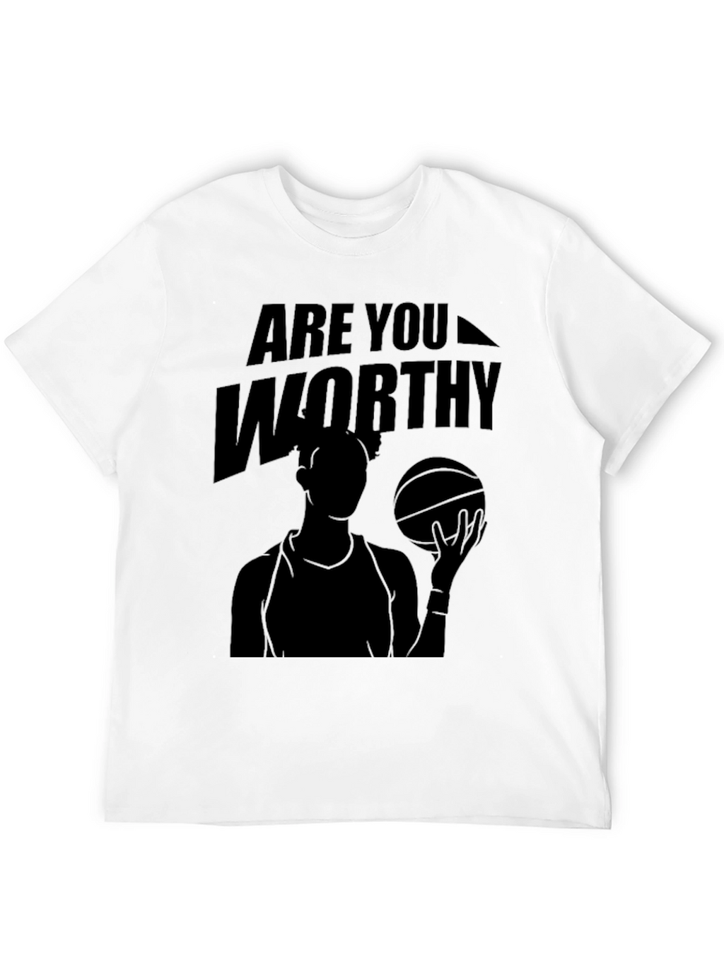 Are You Worthy Black Graphic Tee