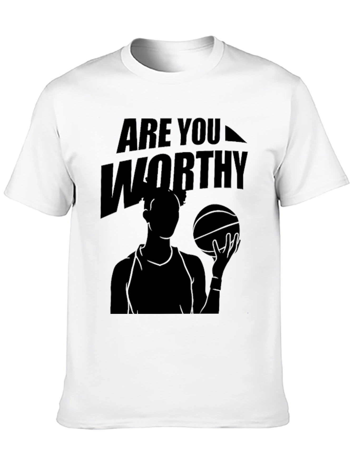 Are You Worthy Black Graphic Tee